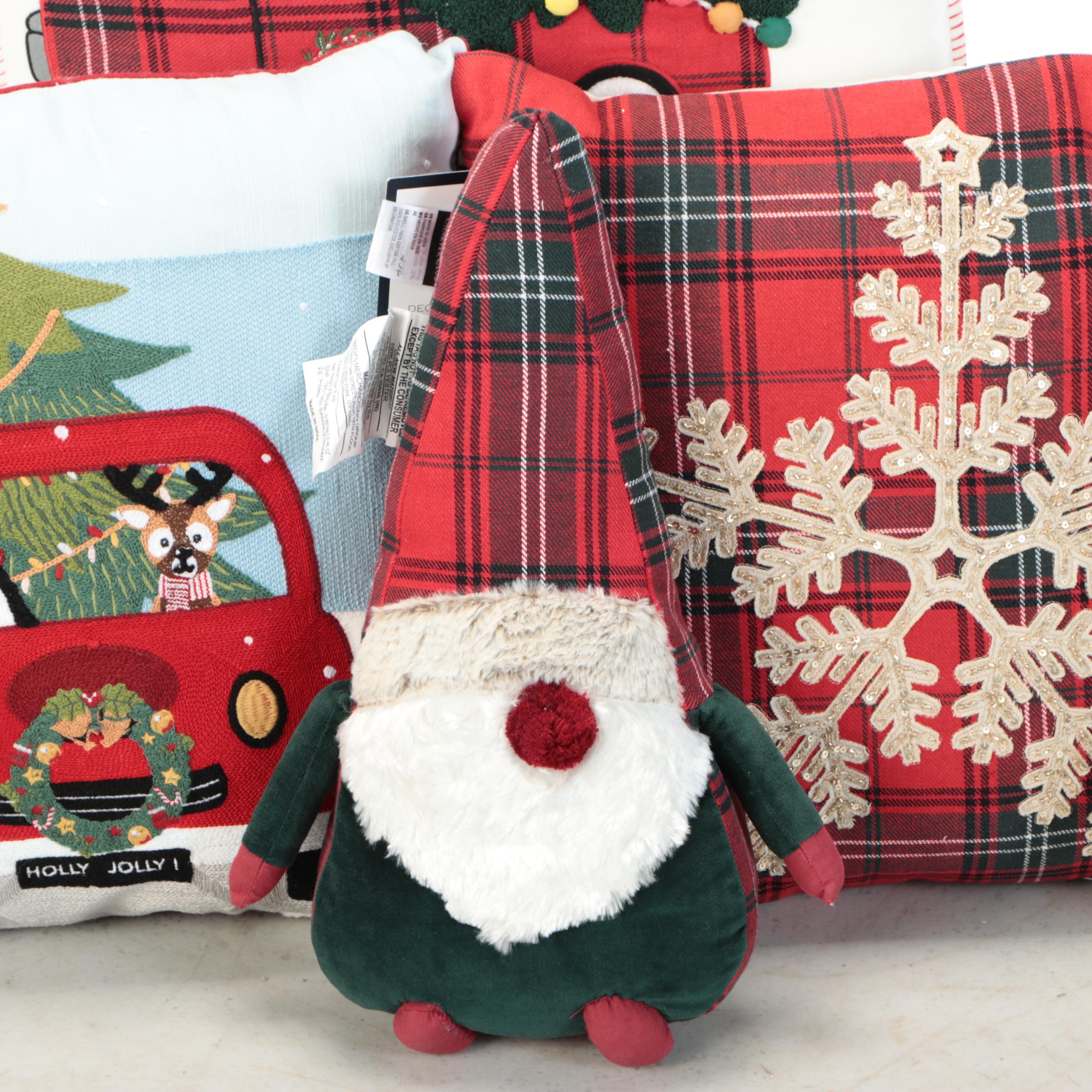 Charter Club and Other Christmas Throw Pillows