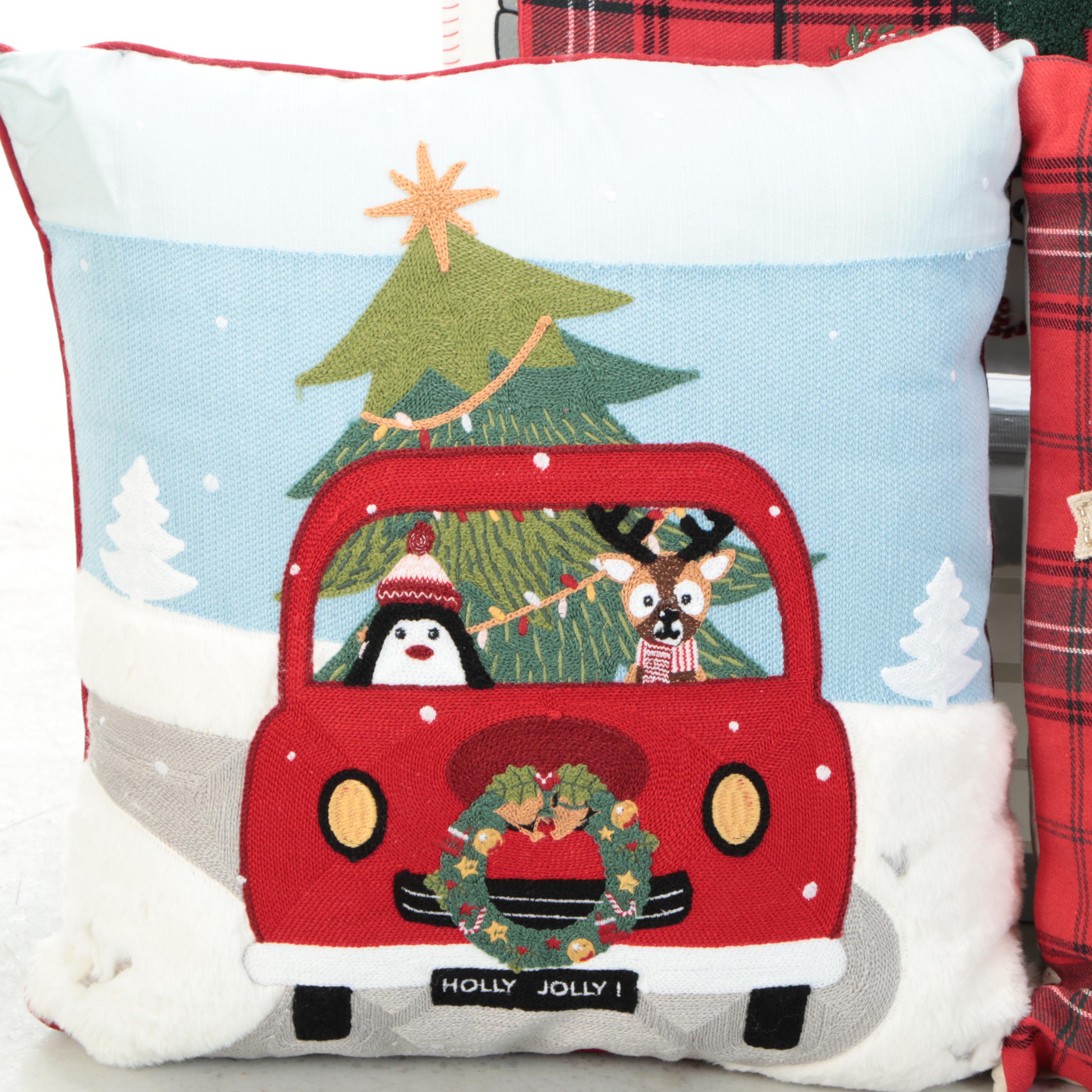 Charter Club and Other Christmas Throw Pillows