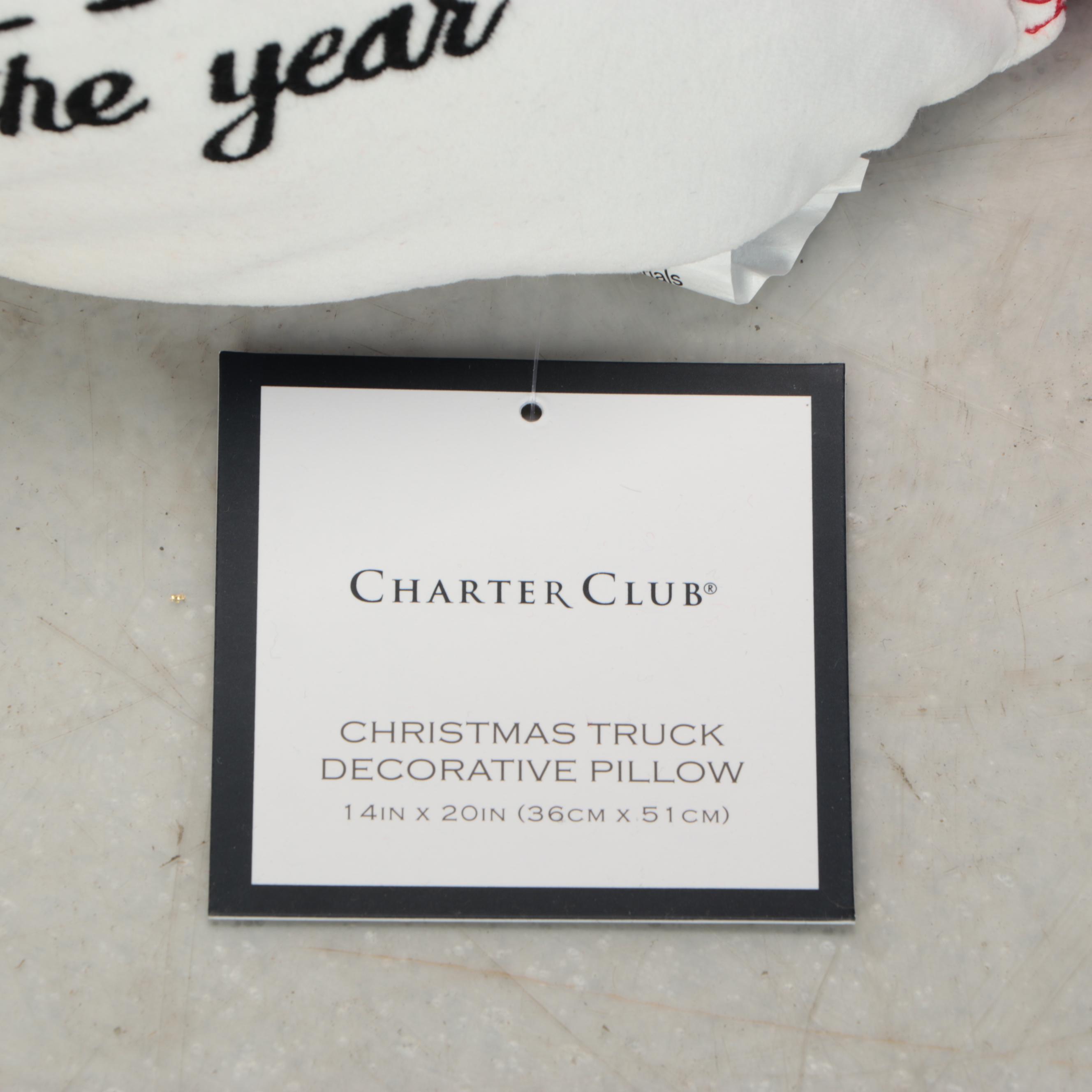 Charter Club and Other Christmas Throw Pillows