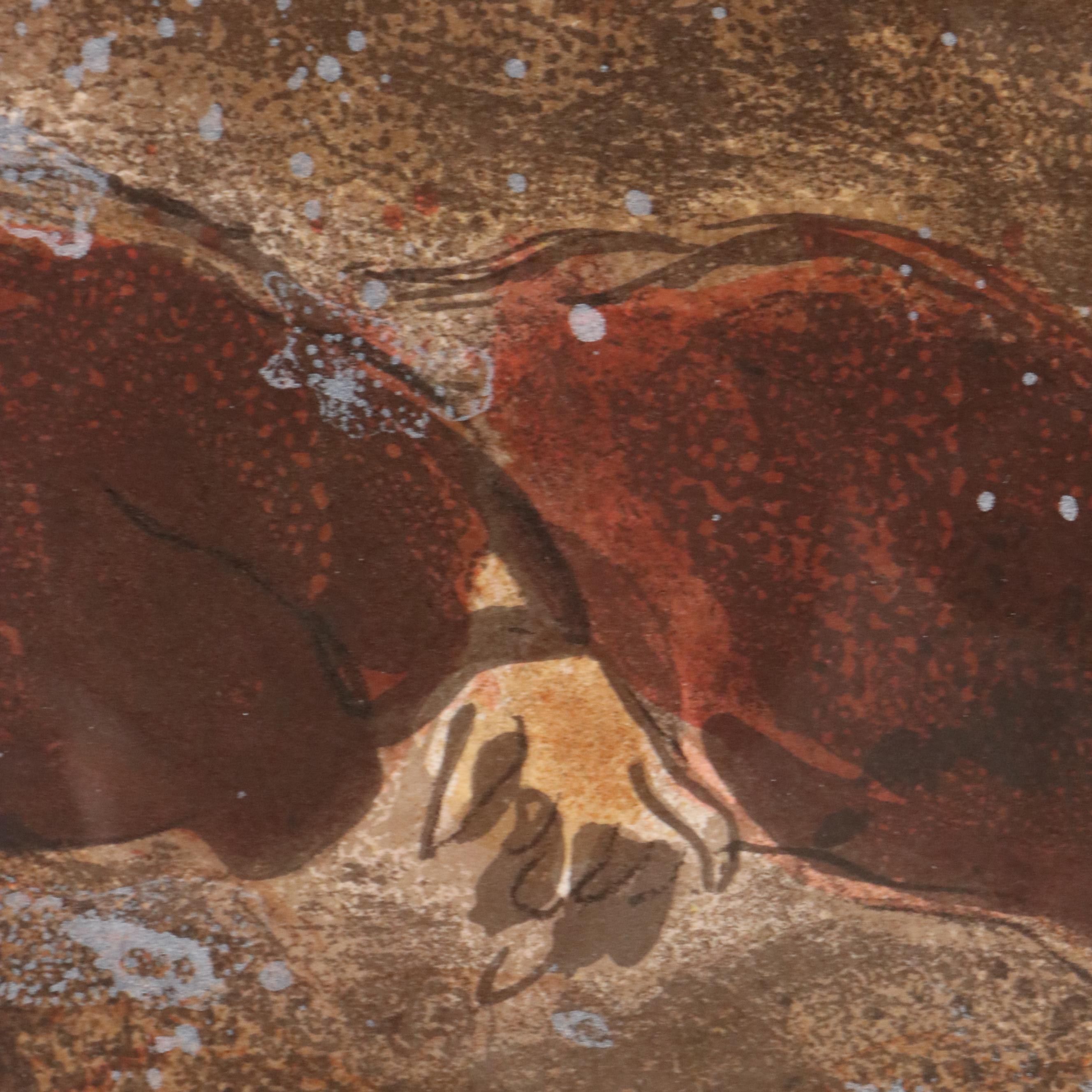 Color Lithograph After Marc Chagall "Ruth aux Pieds de Boaz" for "Verve"