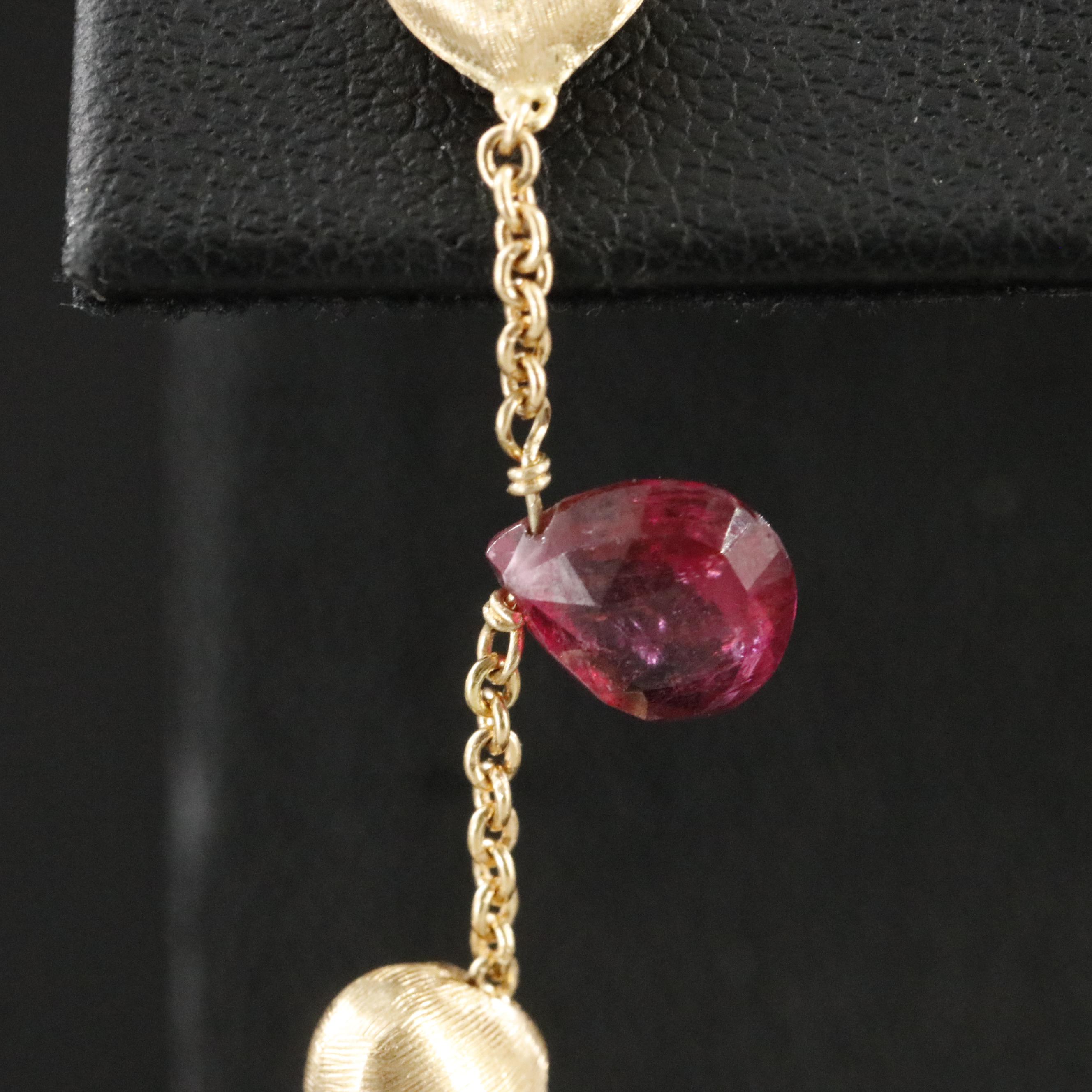 Marco Bicego Paradise 18K Tourmaline and Citrine Drop Earrings