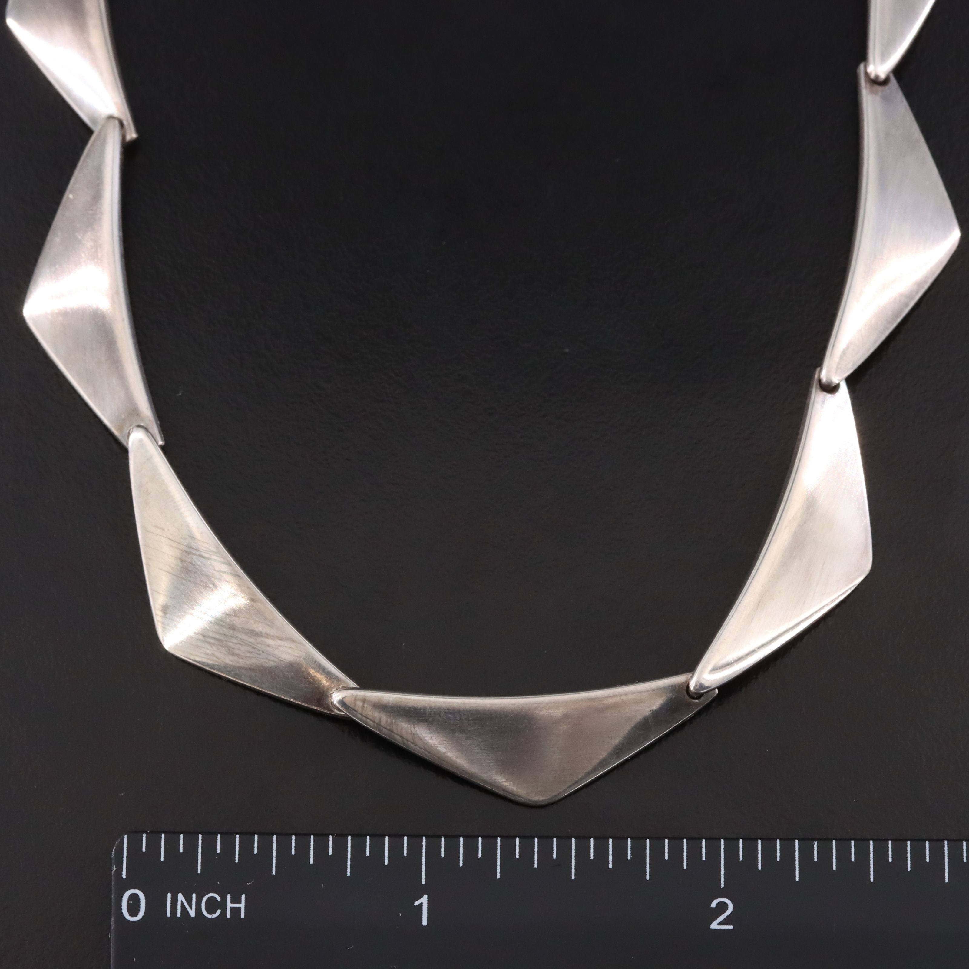 Danish Modernist Bent Gabrielsen for Hans Hansen "Peak" Necklace & Earrings Set