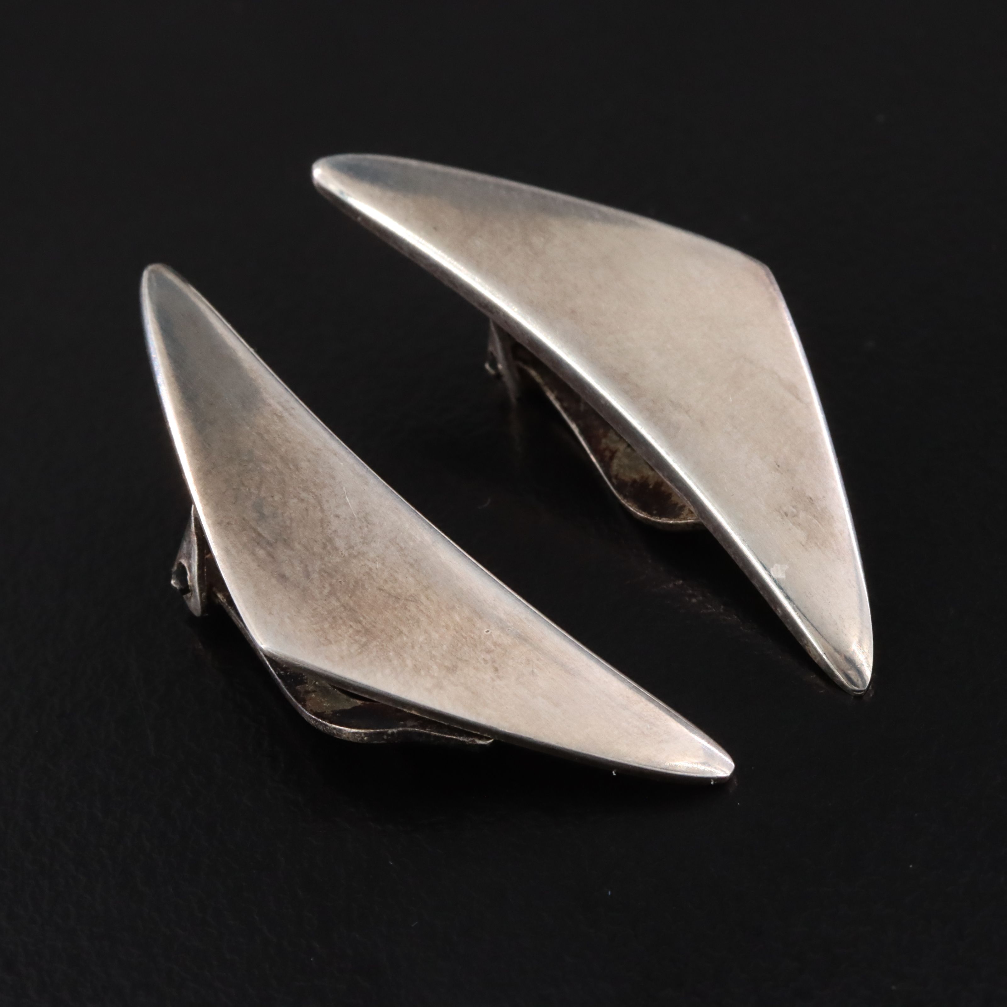 Danish Modernist Bent Gabrielsen for Hans Hansen "Peak" Necklace & Earrings Set