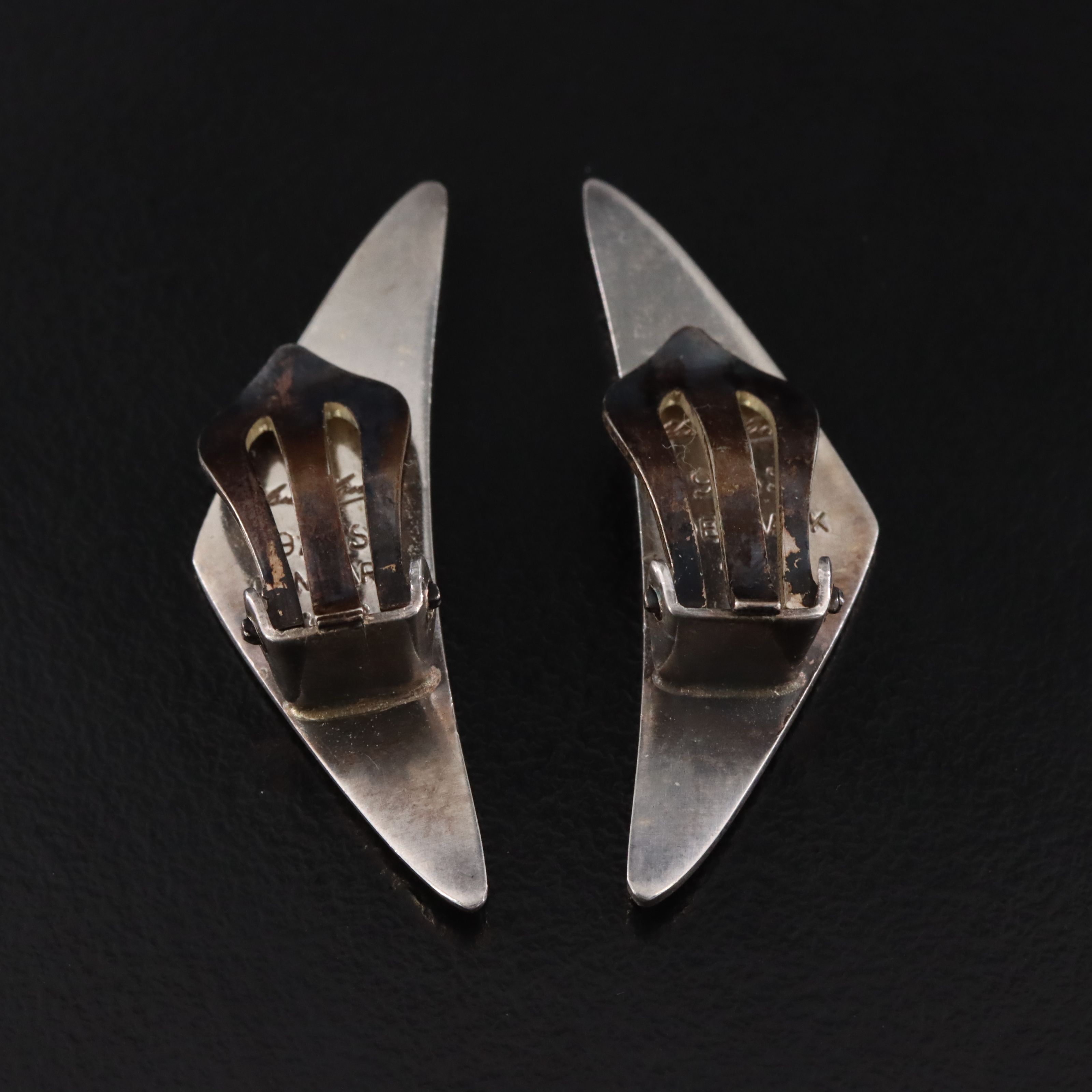 Danish Modernist Bent Gabrielsen for Hans Hansen "Peak" Necklace & Earrings Set