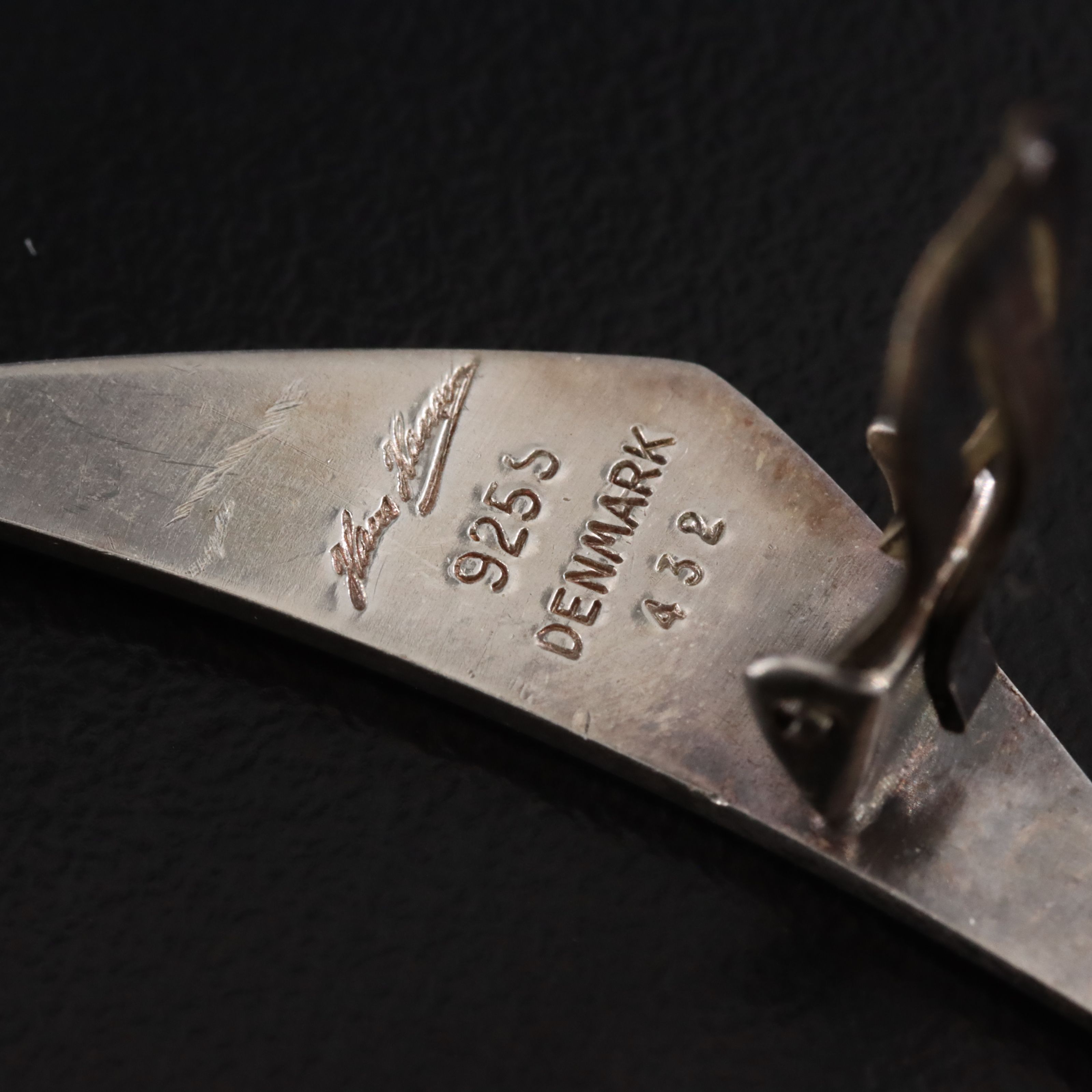 Danish Modernist Bent Gabrielsen for Hans Hansen "Peak" Necklace & Earrings Set