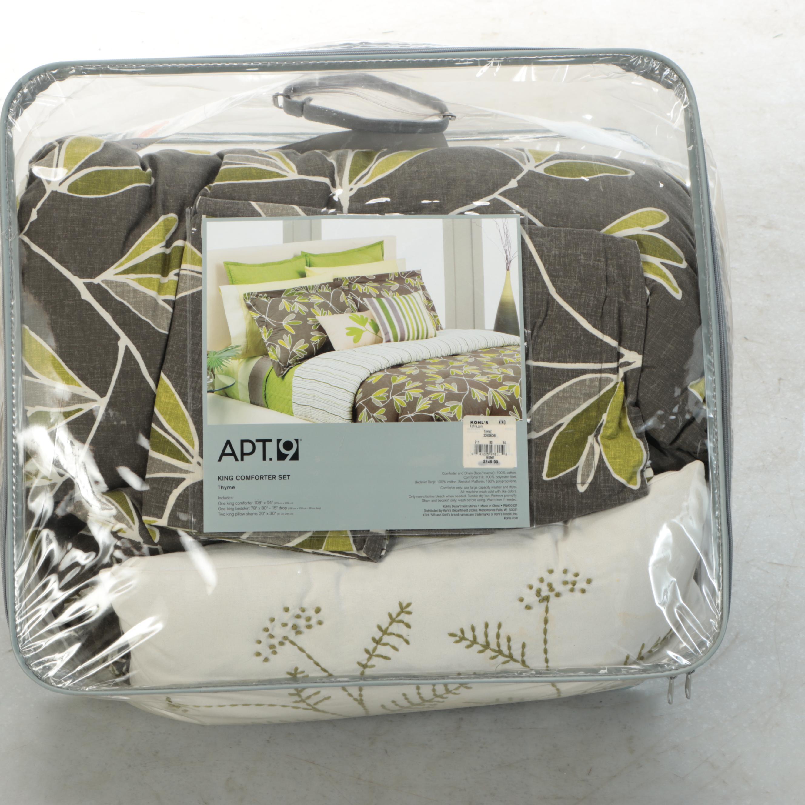 Apt. 9 "Thyme" King Size Comforter Set