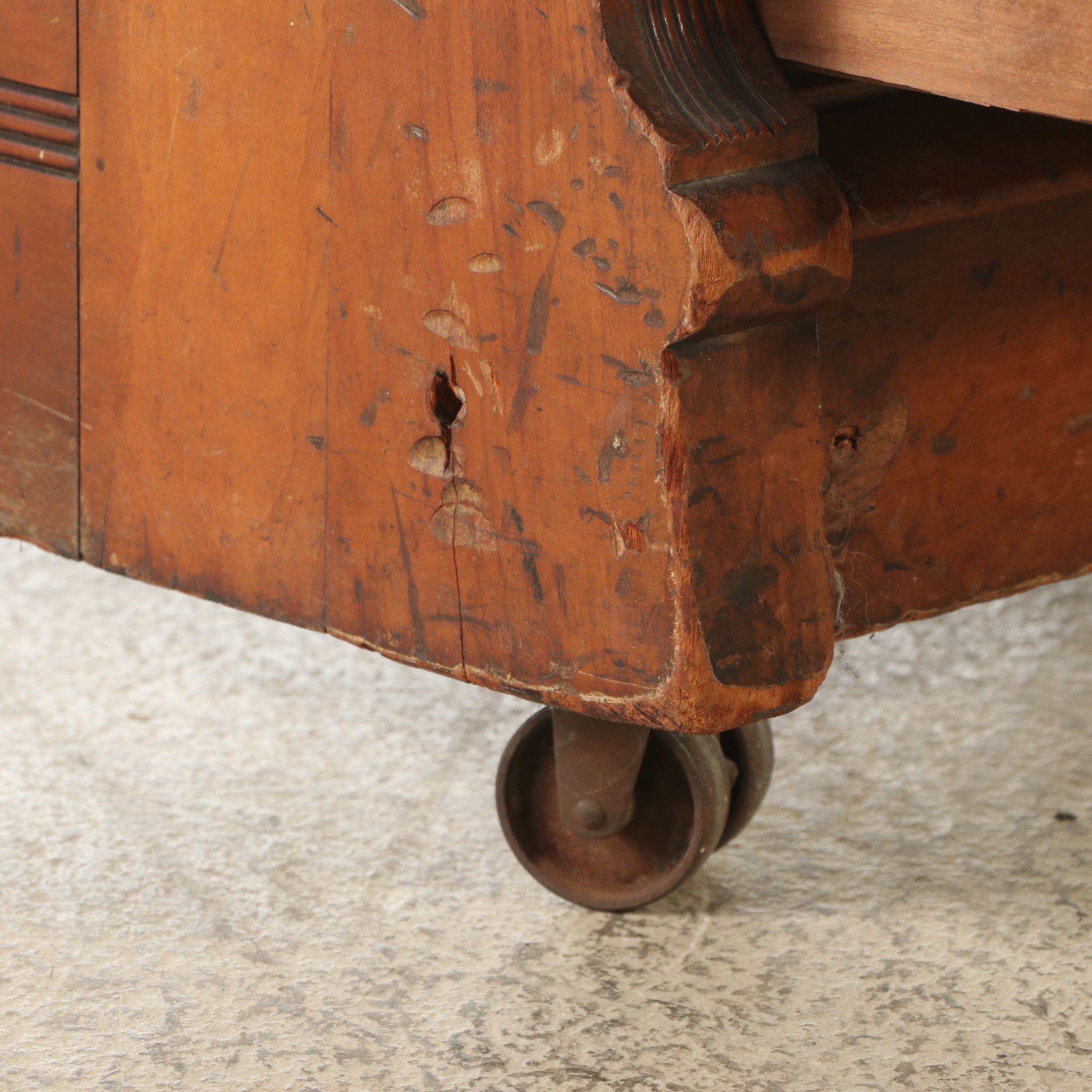 American Eastlake Walnut Two-Door Bookcase, Late 19th Century