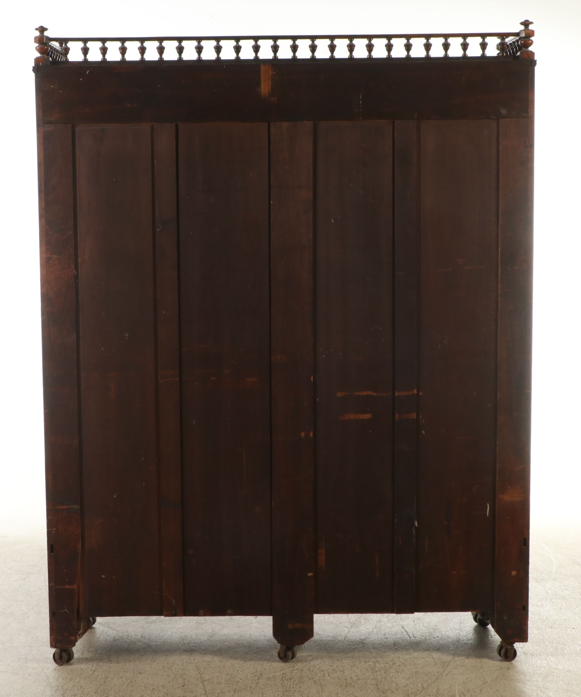 American Eastlake Walnut Two-Door Bookcase, Late 19th Century