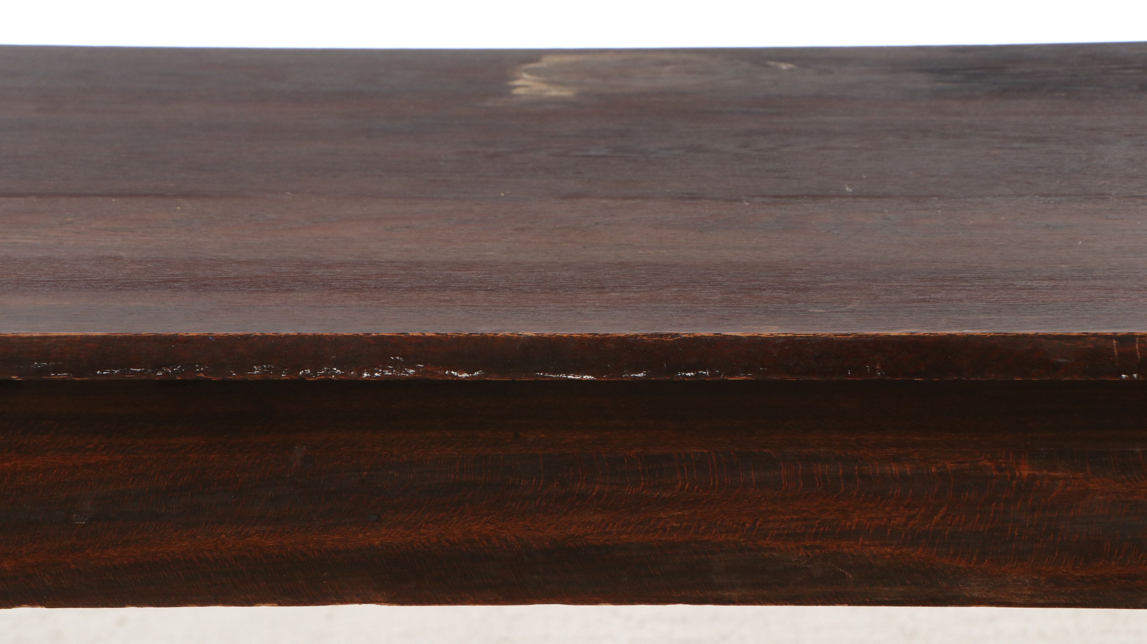 French Style Stained Hardwood Library Table, 20th Century