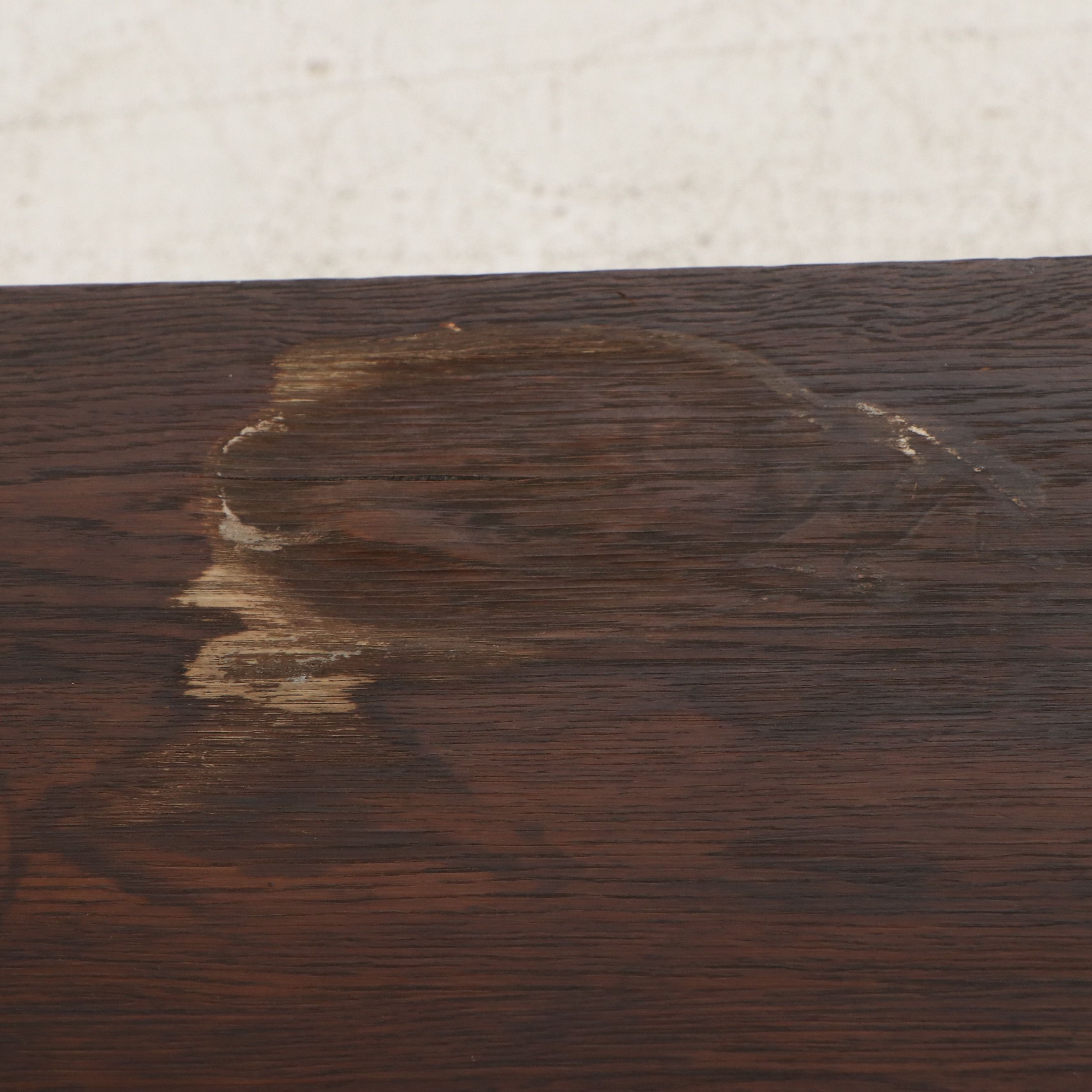 French Style Stained Hardwood Library Table, 20th Century