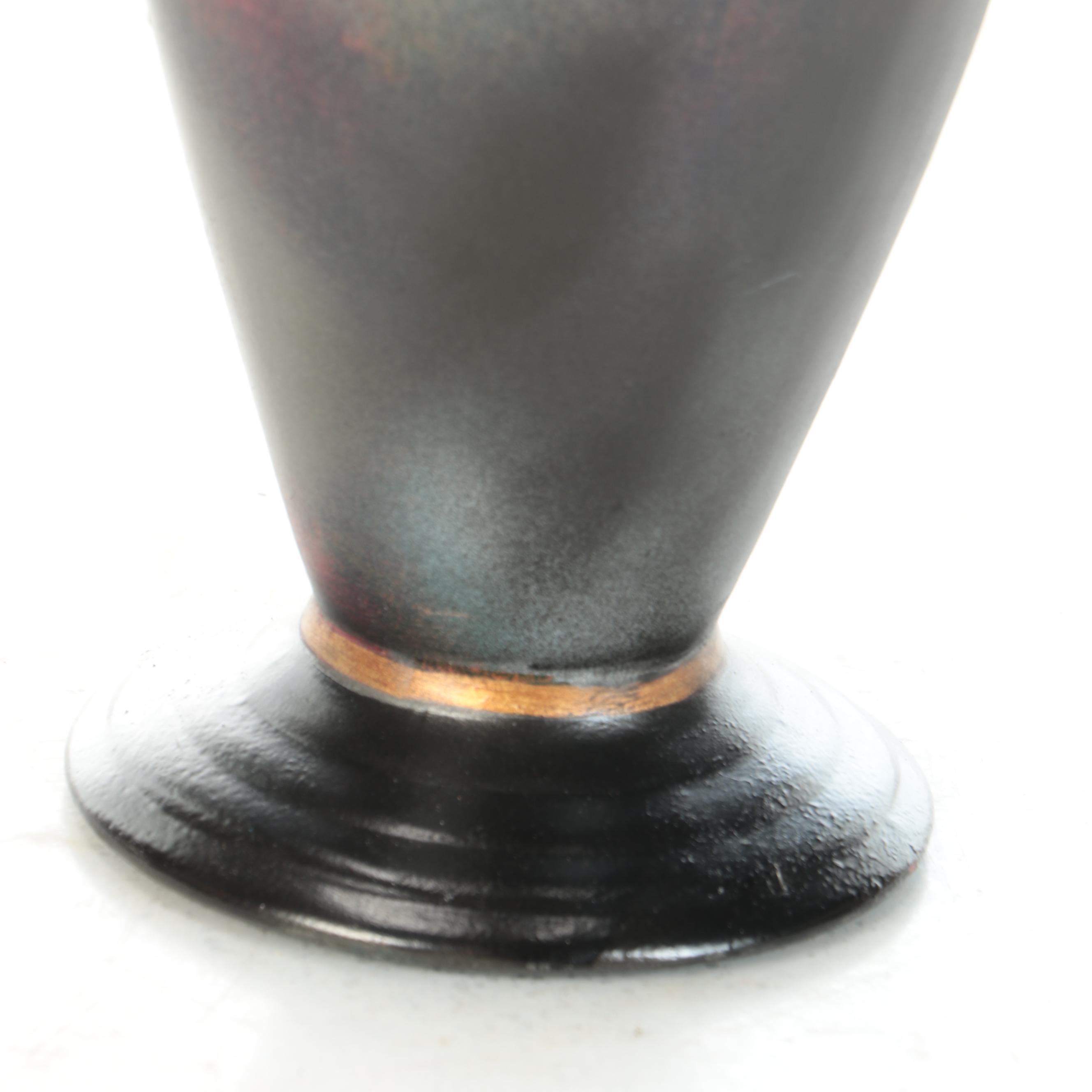 Sofia Gallery Ceramic Footed Vase with Artificial Bouquet