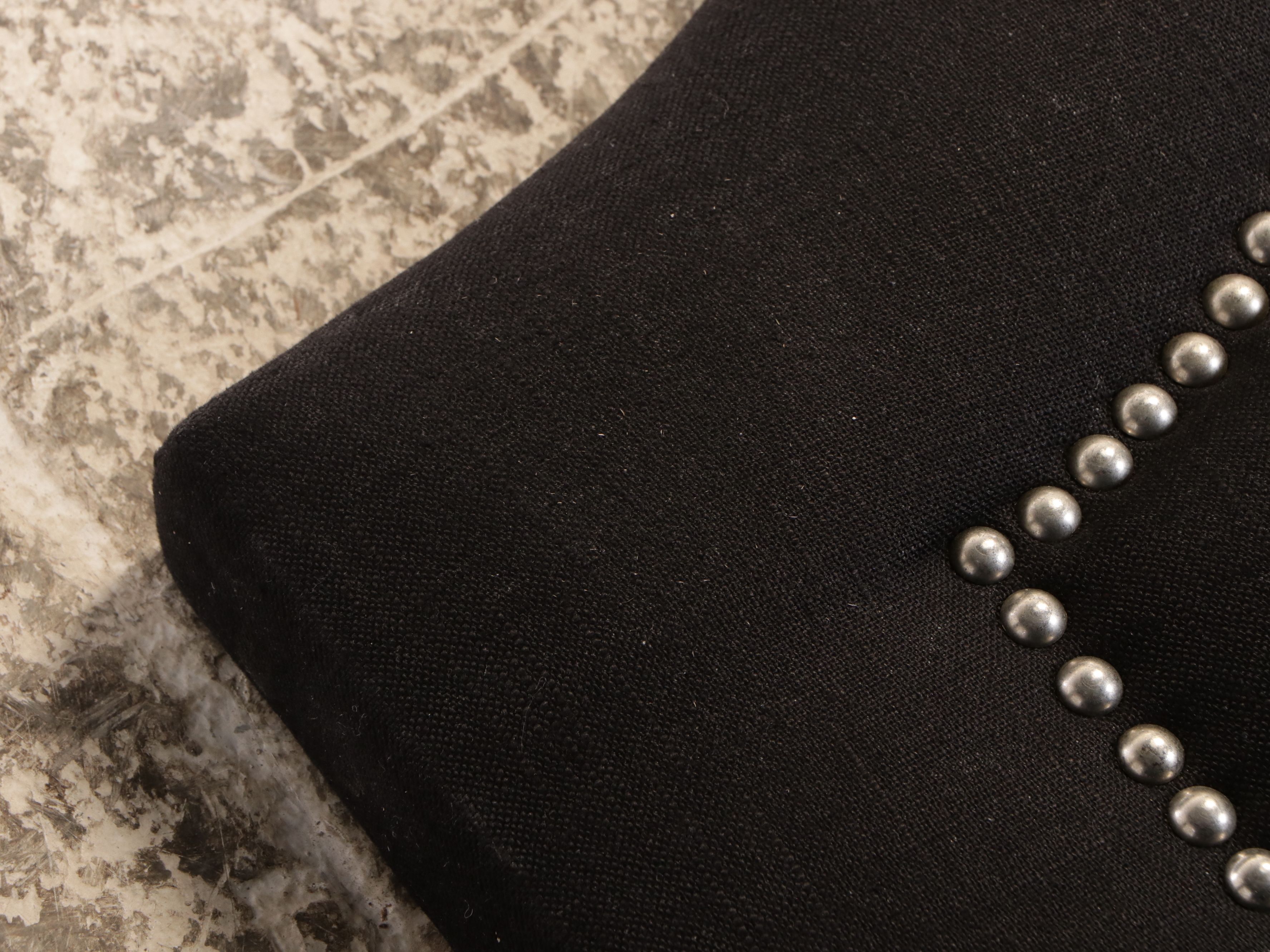 Contemporary Scalloped Headboard with Tufted Upholstered Footboard