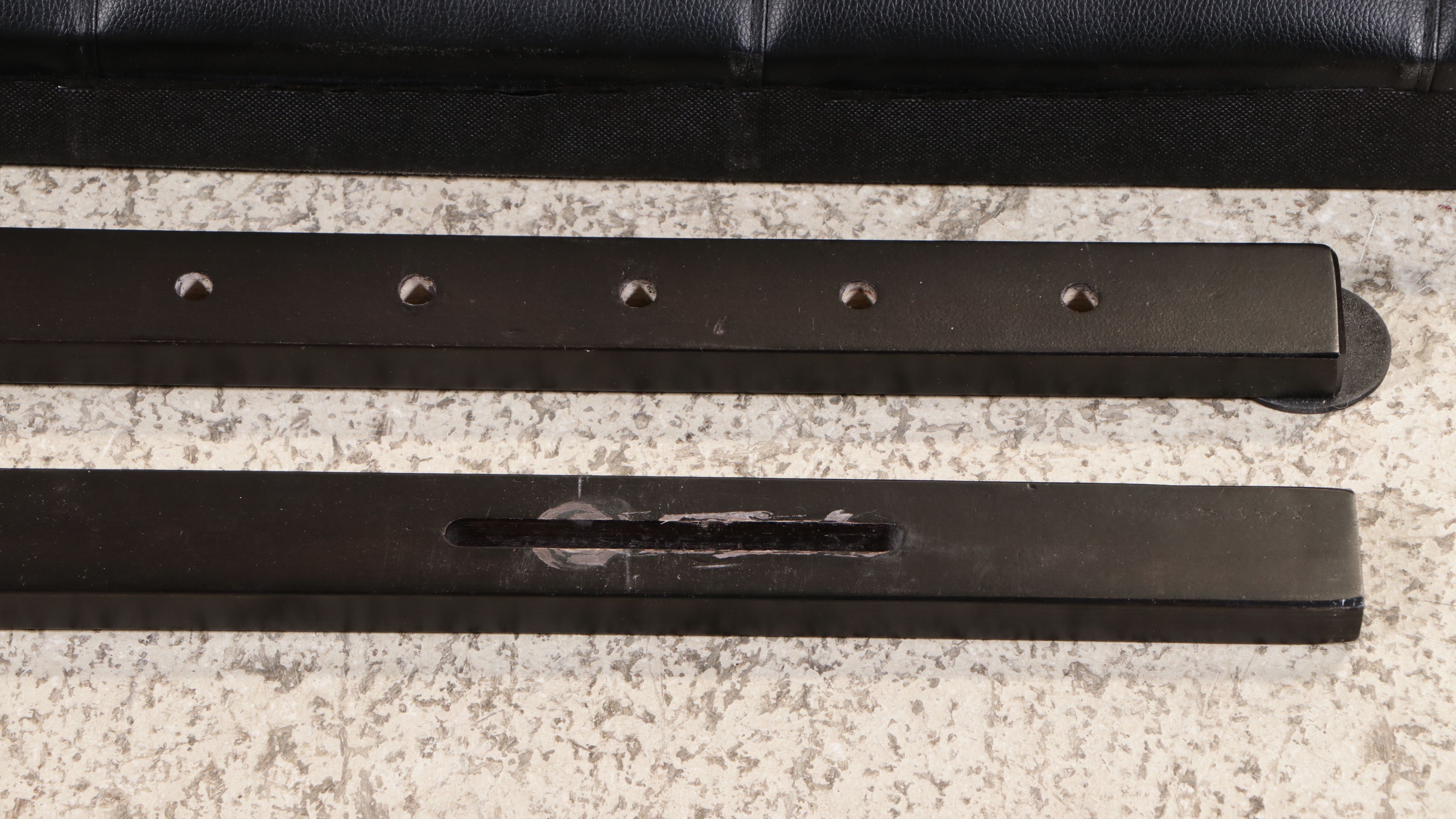 Contemporary Scalloped Headboard with Tufted Upholstered Footboard