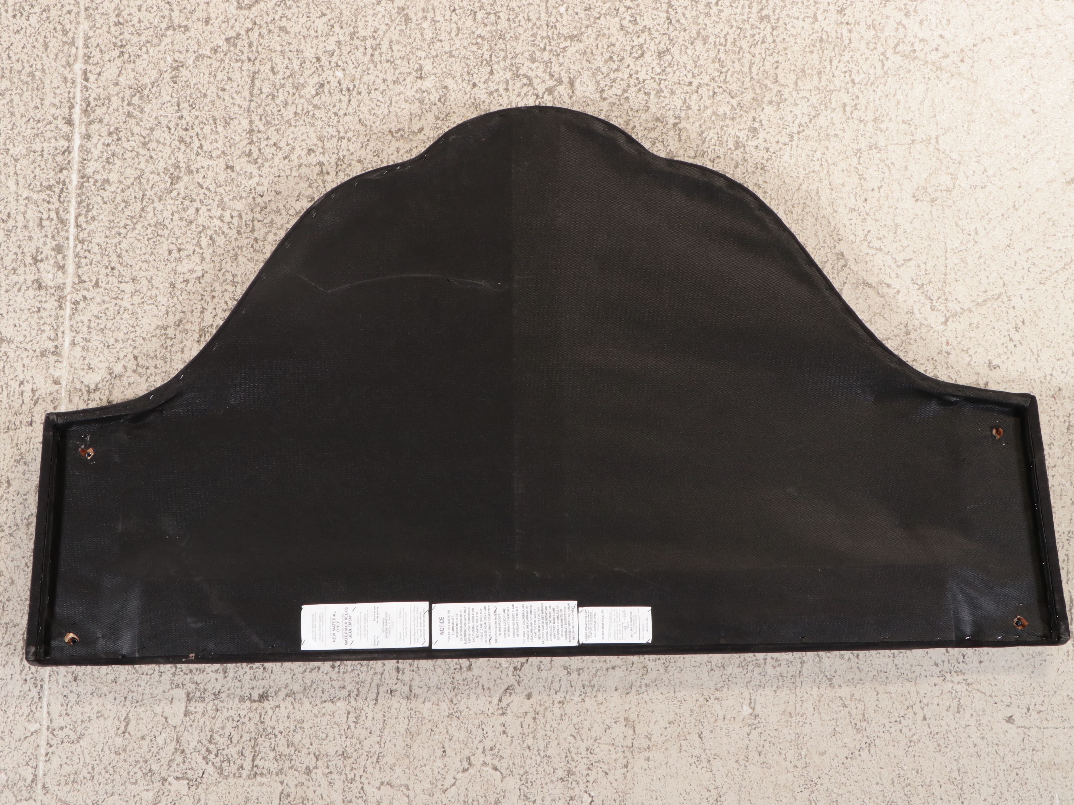 Contemporary Scalloped Headboard with Tufted Upholstered Footboard