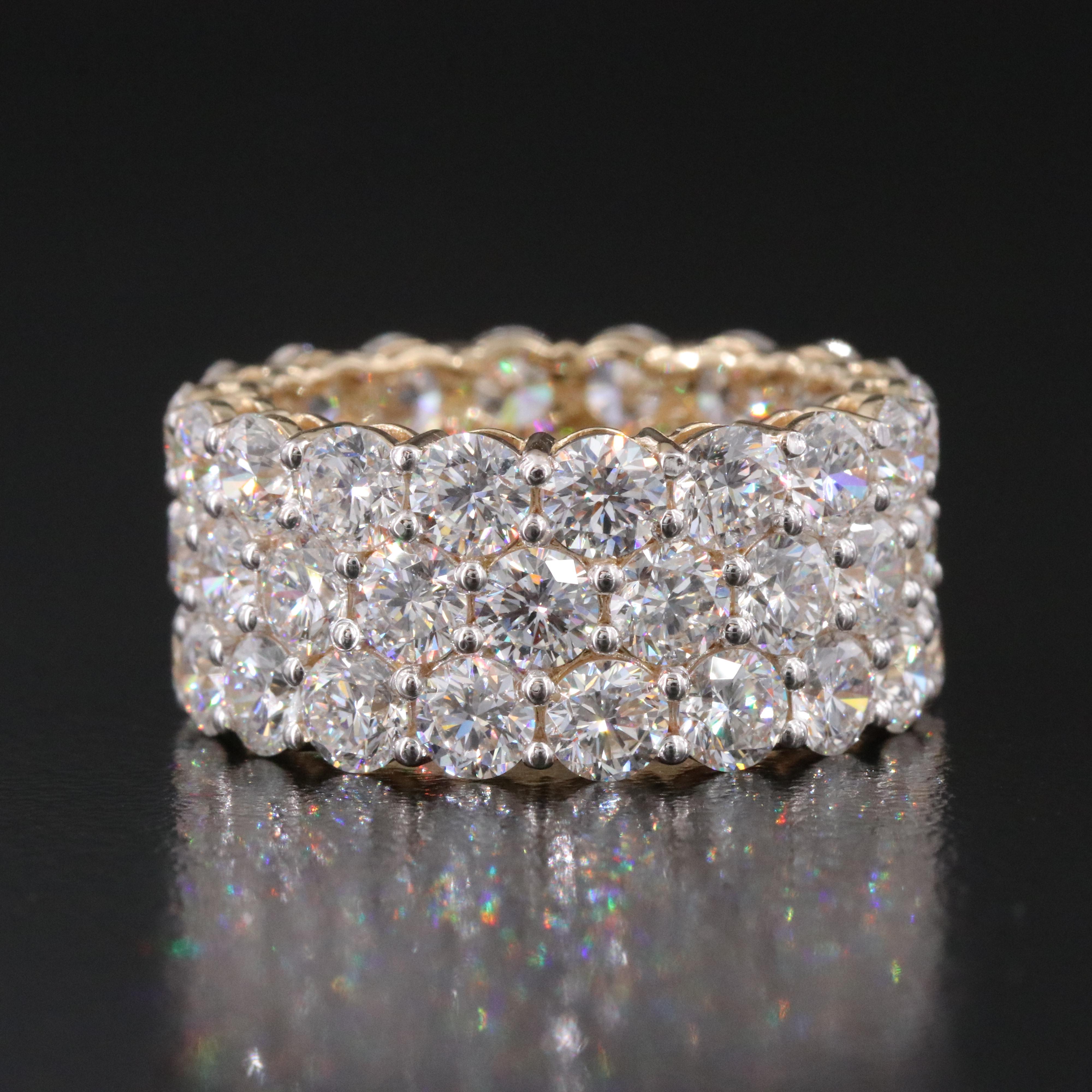 14K 10.61 CTW Lab Grown Diamond Eternity Band