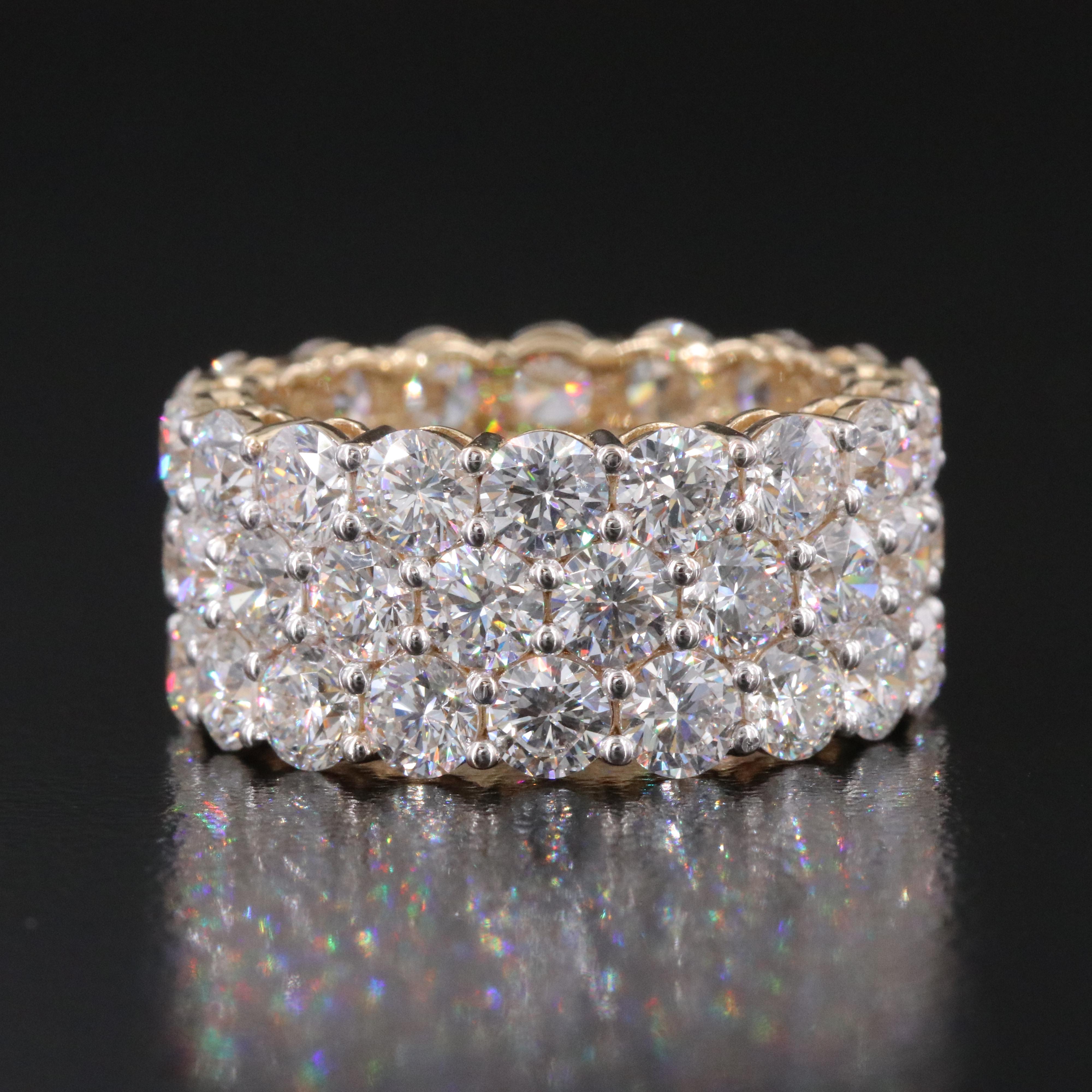 14K 10.61 CTW Lab Grown Diamond Eternity Band