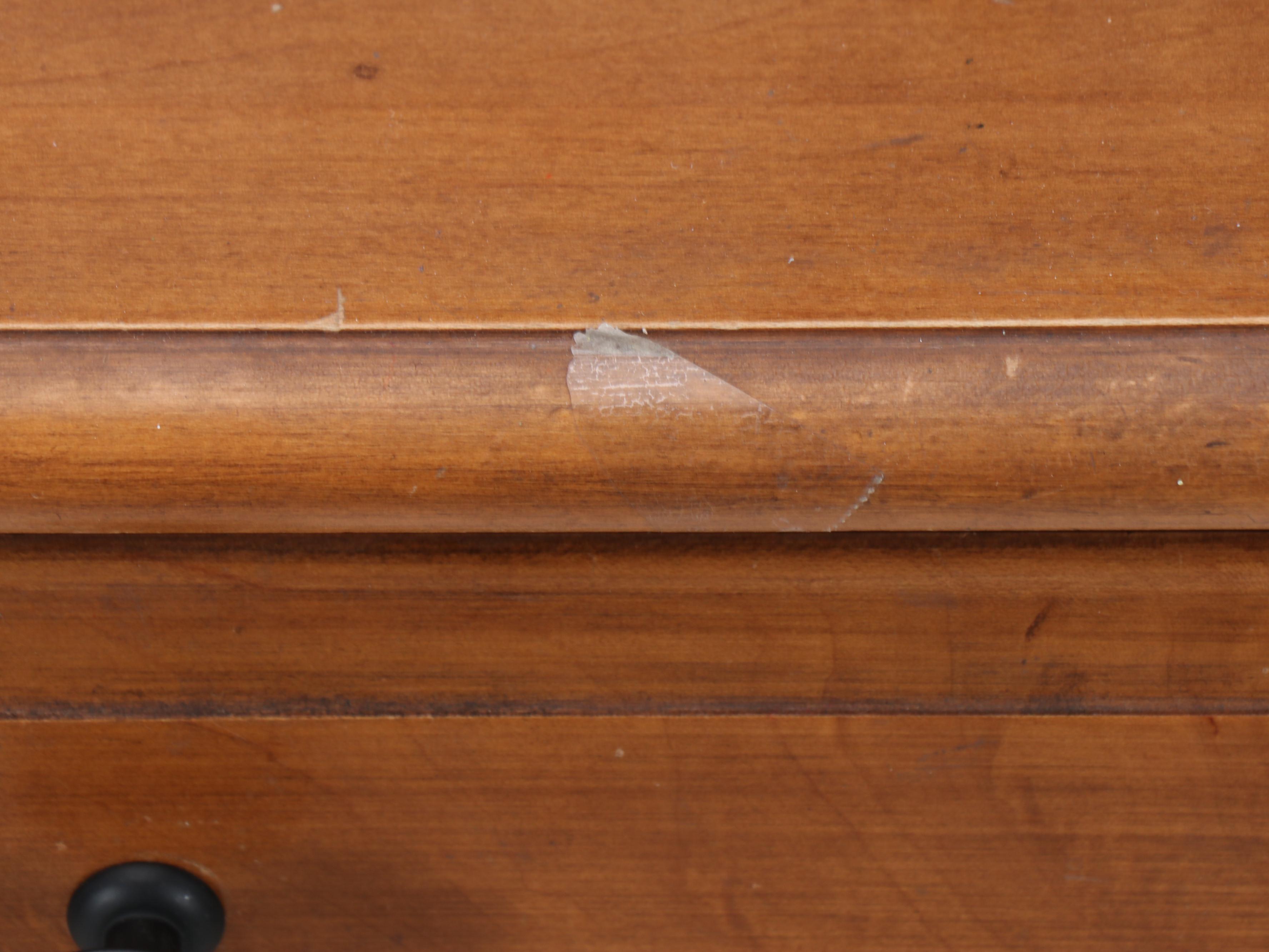 Americana Style Maple Bedroom Desk and Chair, Mid-20th Century