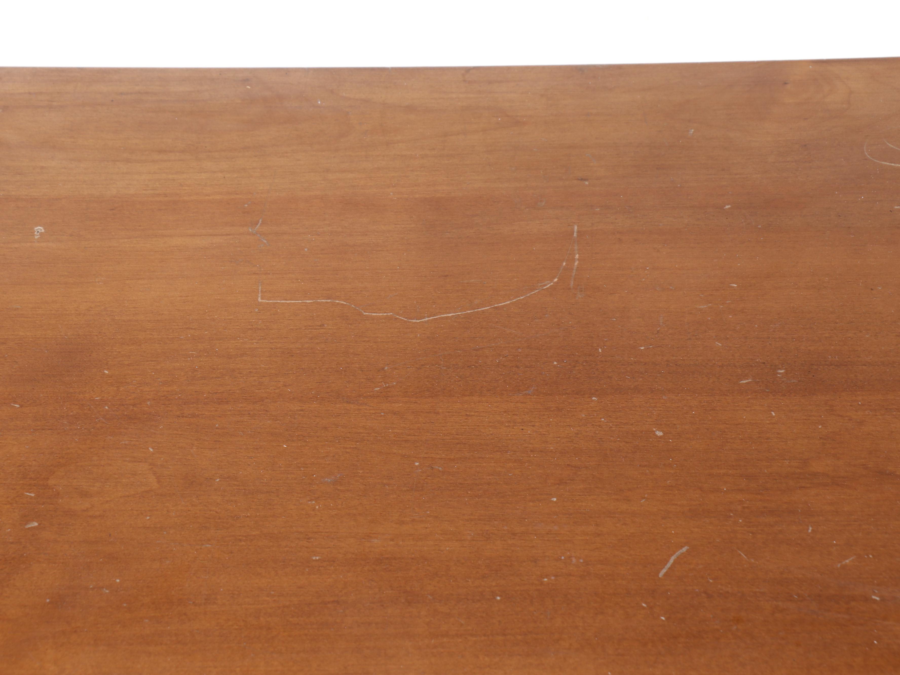 Americana Style Maple Bedroom Desk and Chair, Mid-20th Century