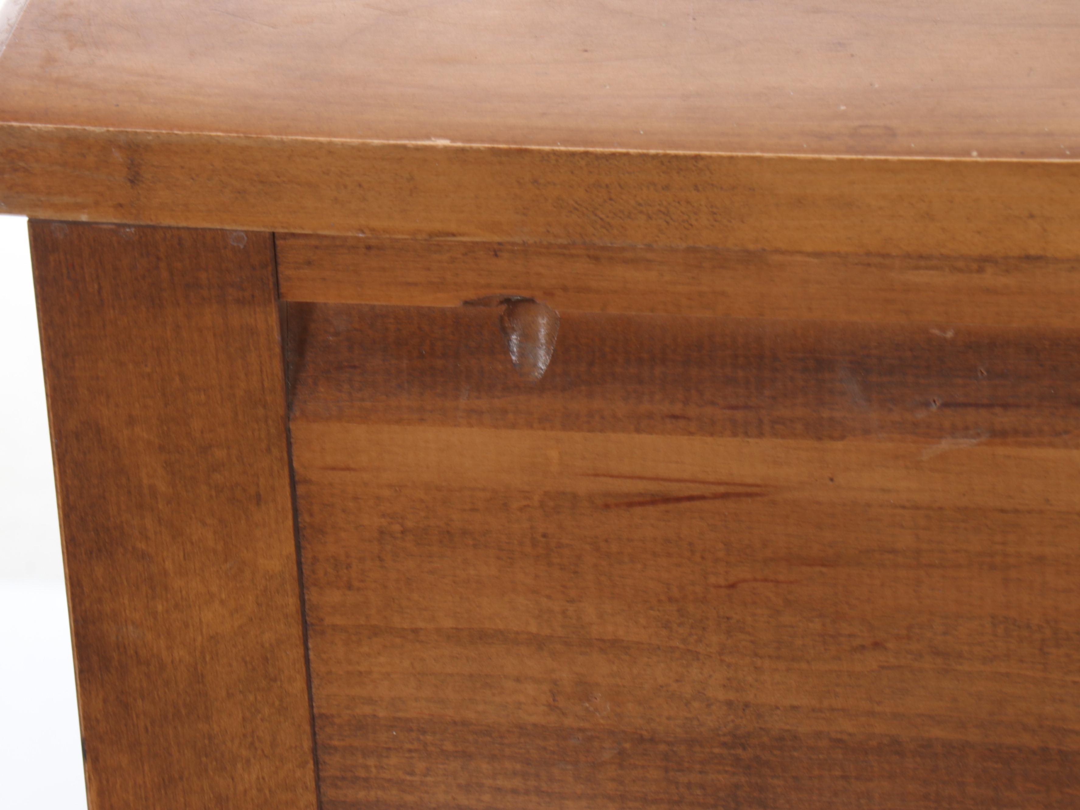 Americana Style Maple Bedroom Desk and Chair, Mid-20th Century