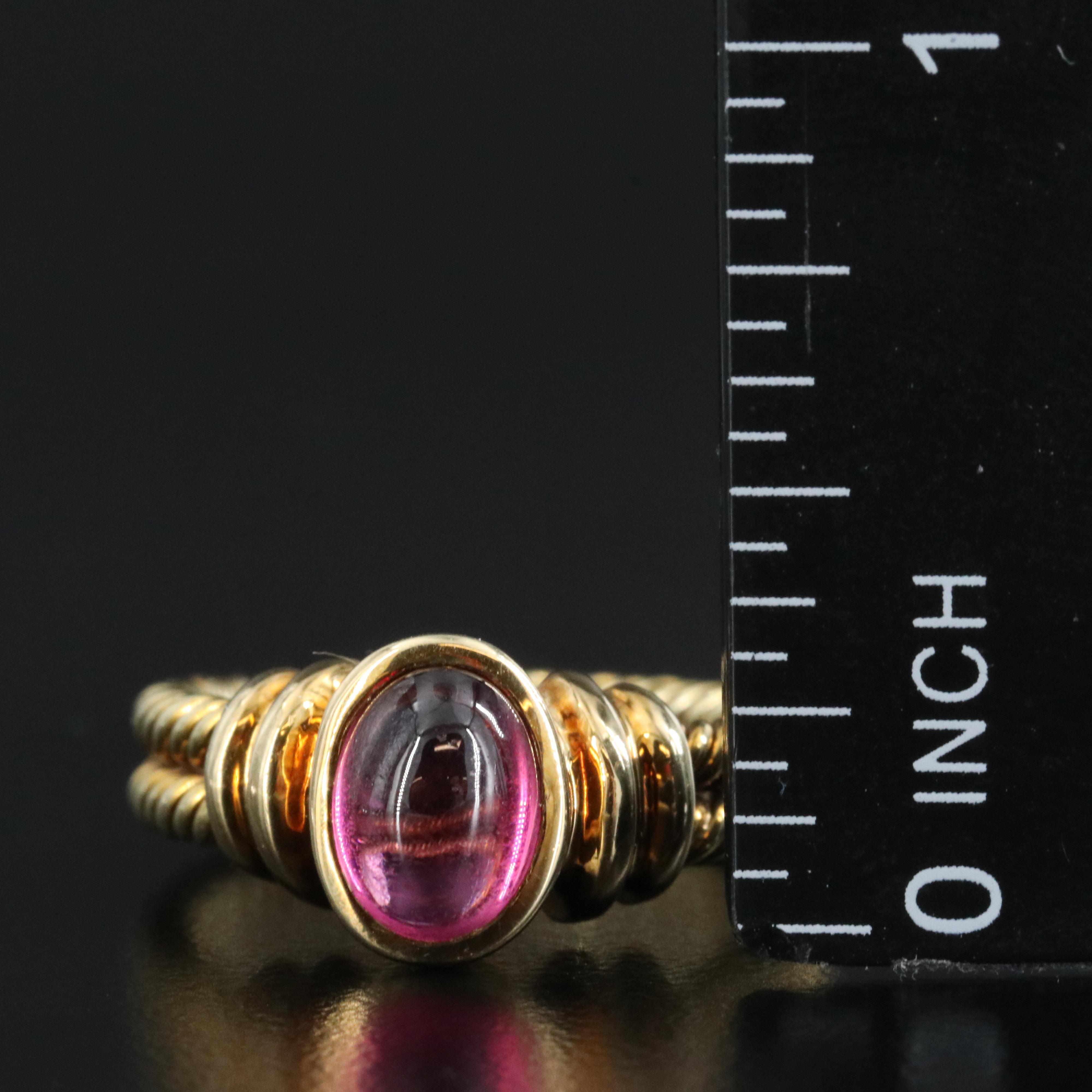 14K Rhodolite Garnet Ring