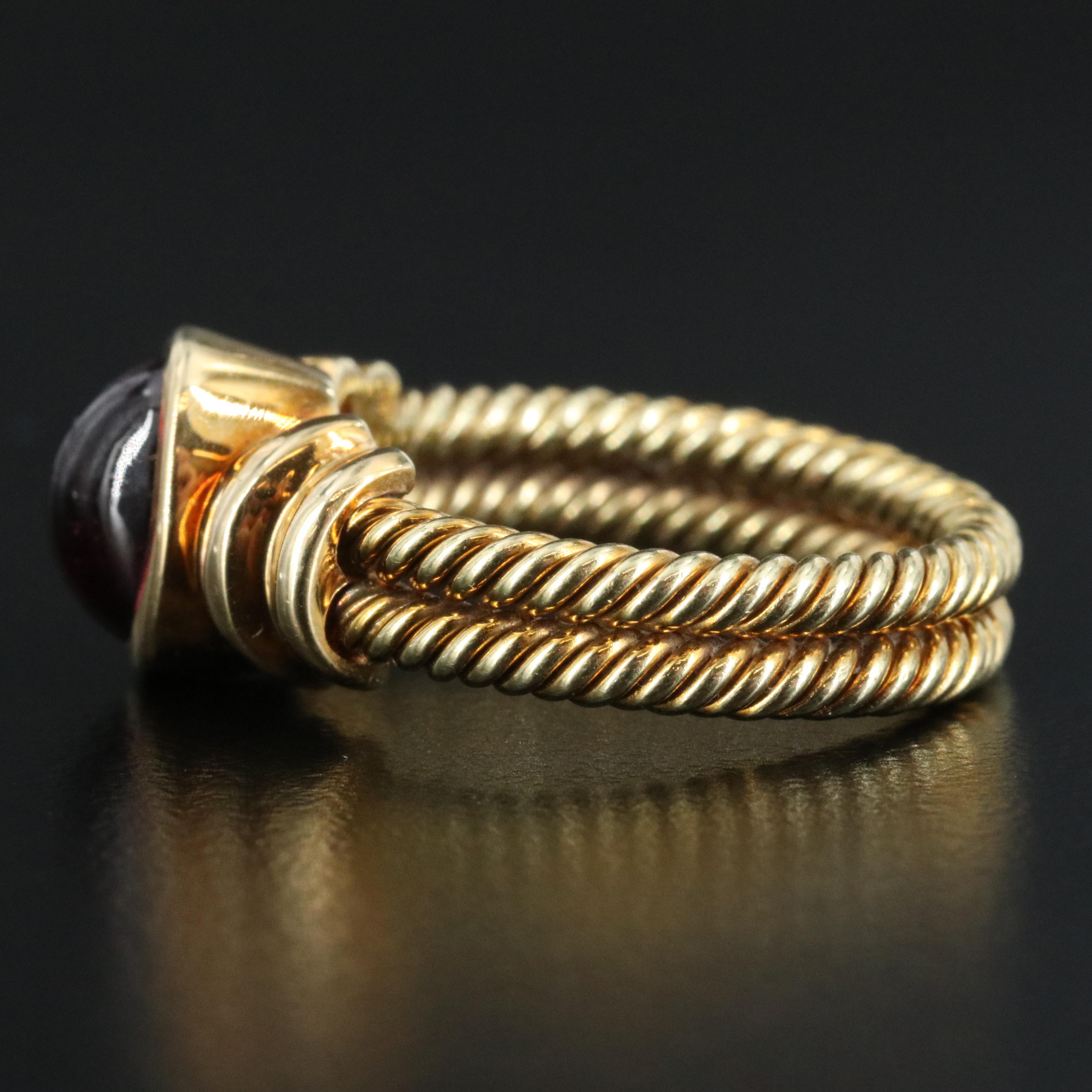 14K Rhodolite Garnet Ring