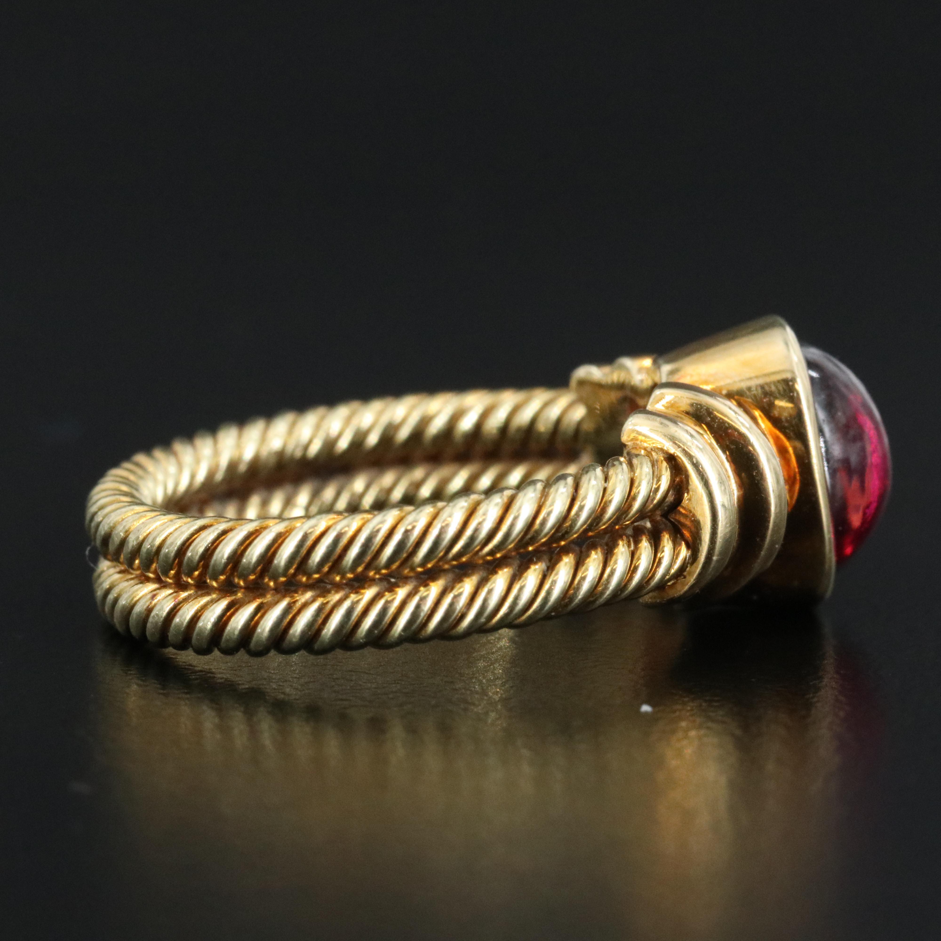 14K Rhodolite Garnet Ring