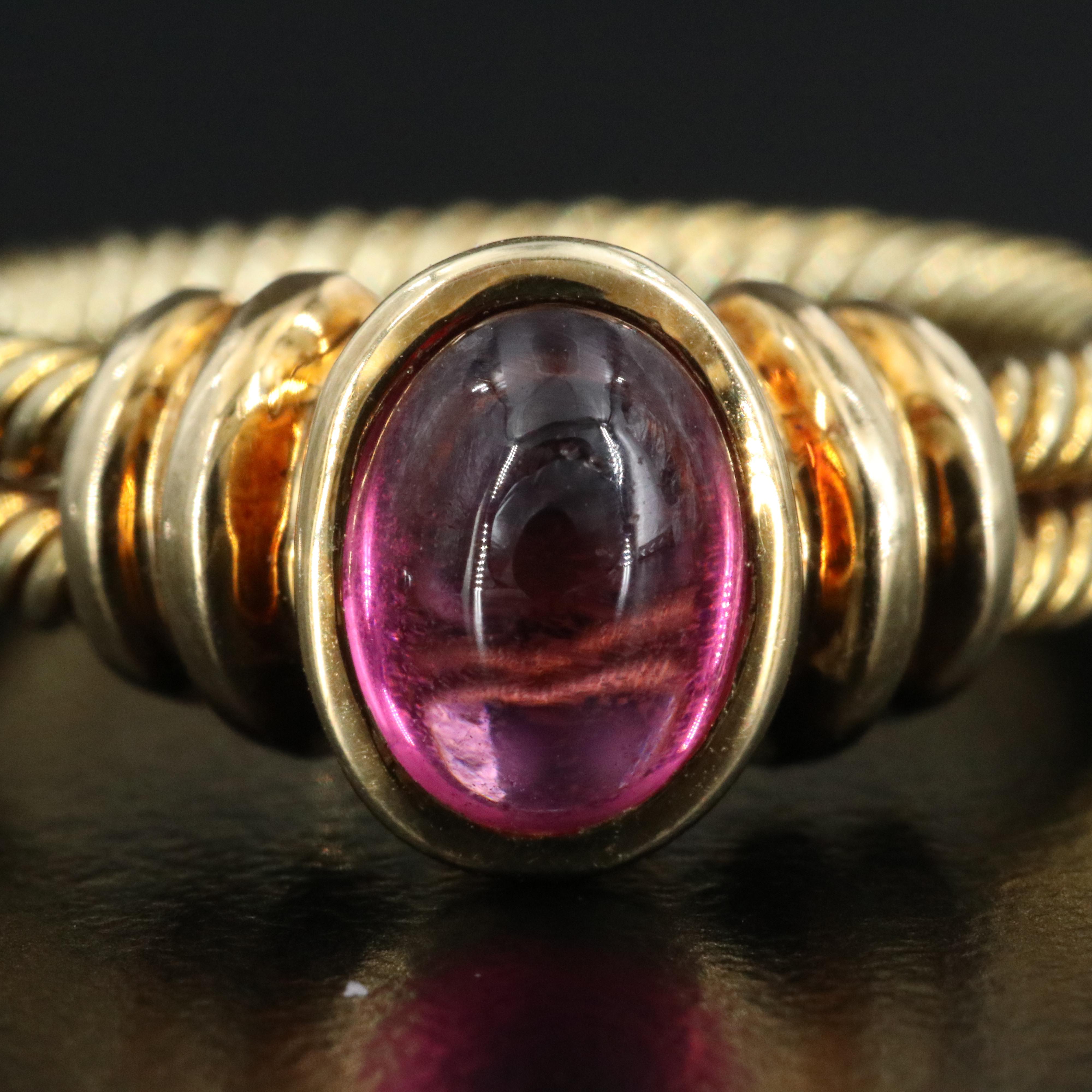 14K Rhodolite Garnet Ring