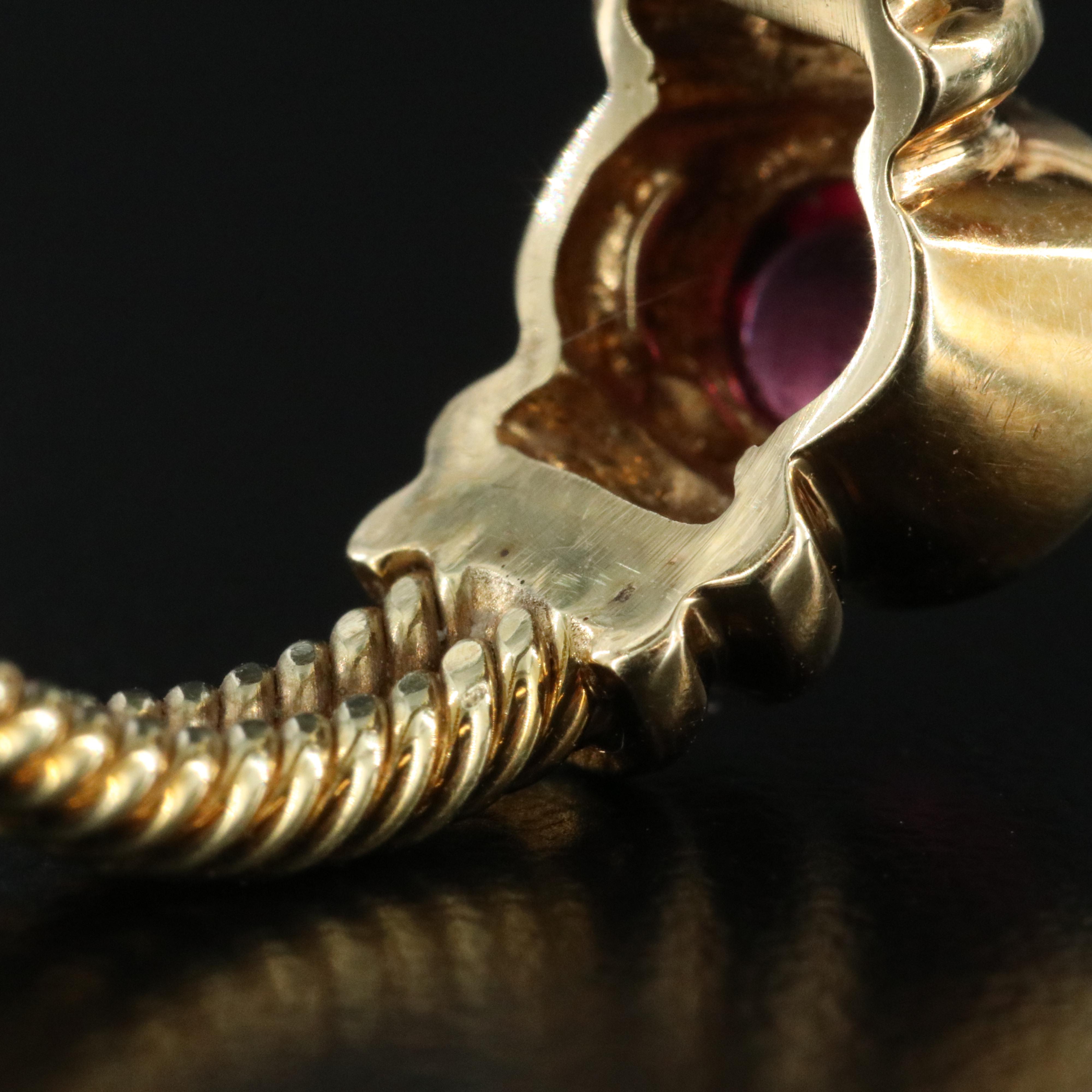 14K Rhodolite Garnet Ring