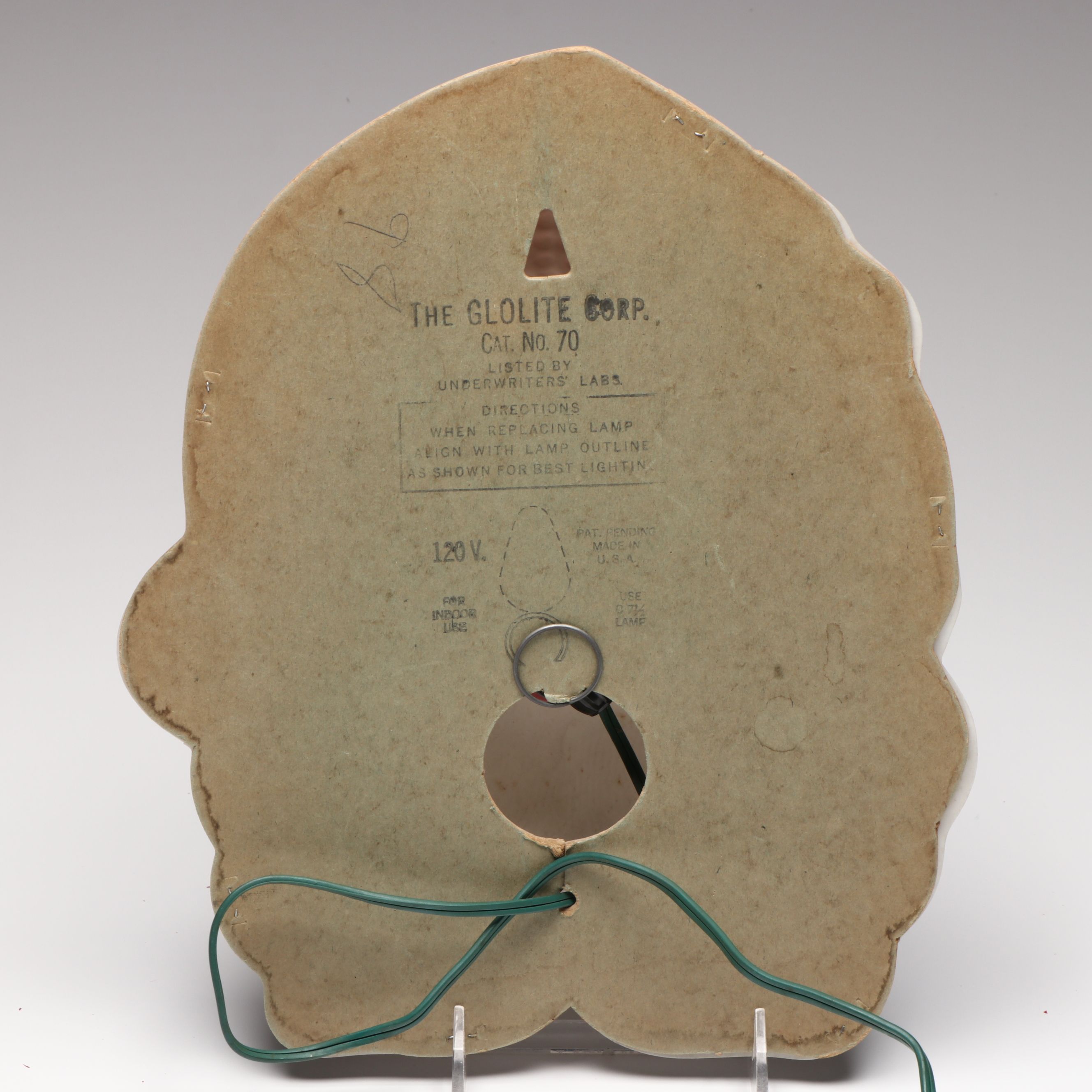 Santa Claus Figure Lights with Cellophane Garland