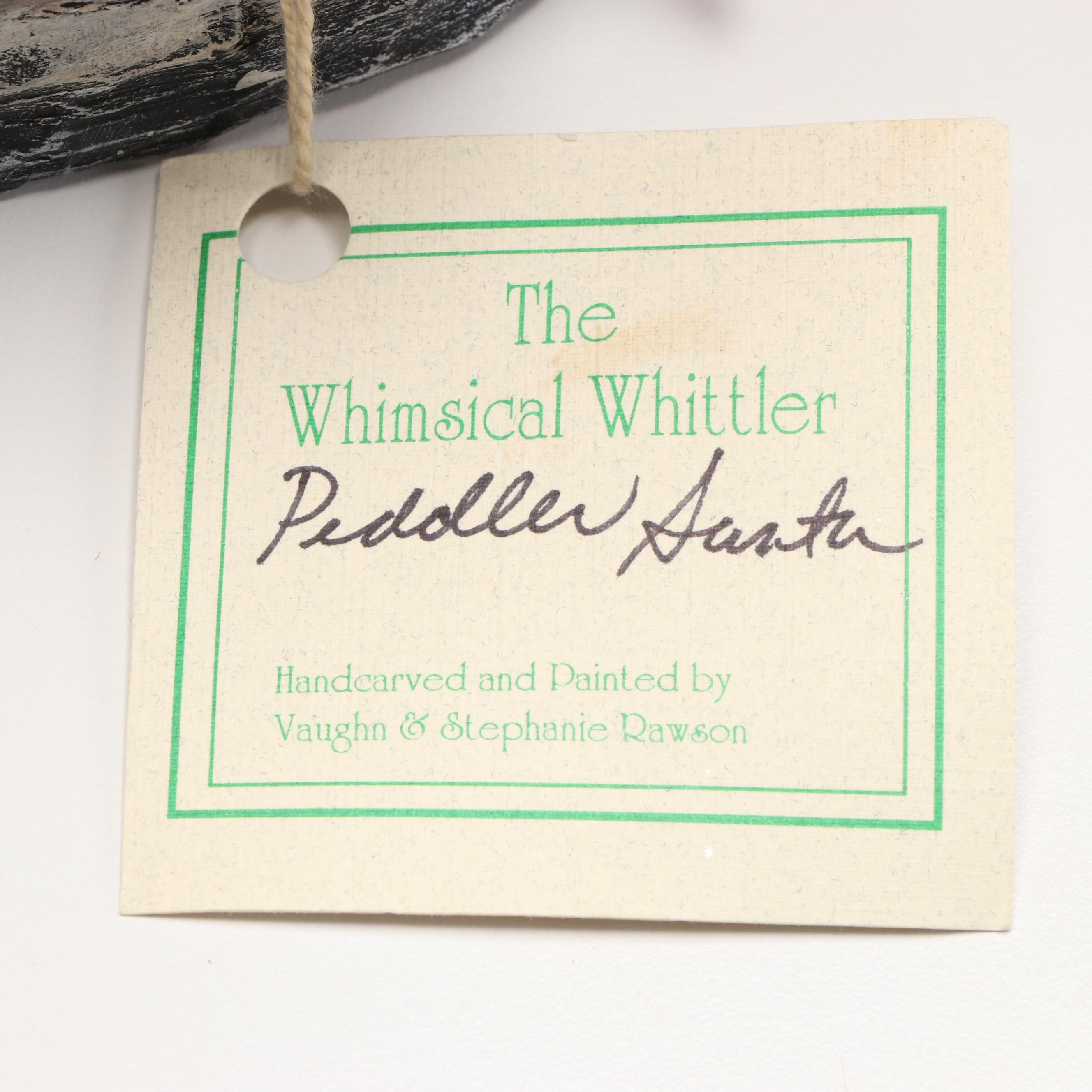 The Whimsical Whittler "Peddler Santa" Hand-Carved Wood Santa and More