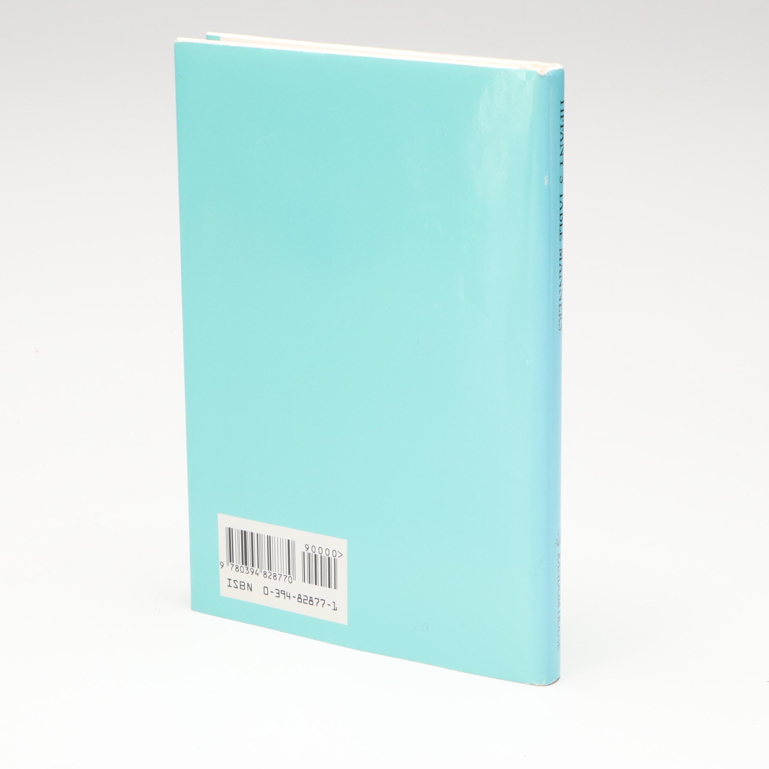 Illustrated "Tiffany's Table Manners for Teenagers" by Walter Hoving