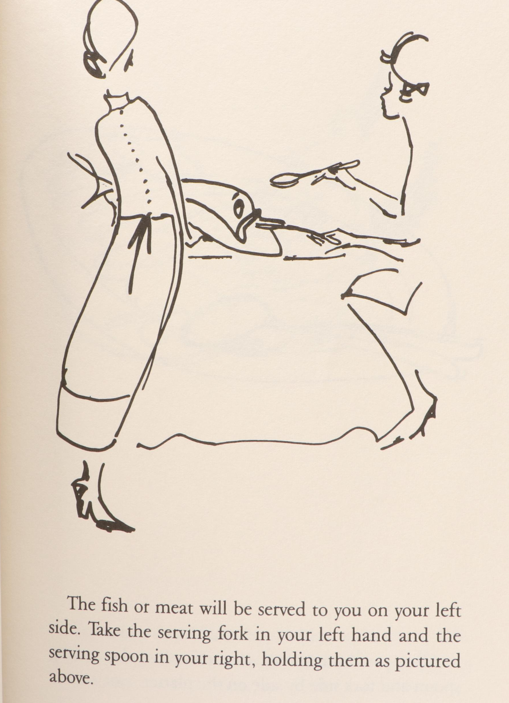 Illustrated "Tiffany's Table Manners for Teenagers" by Walter Hoving