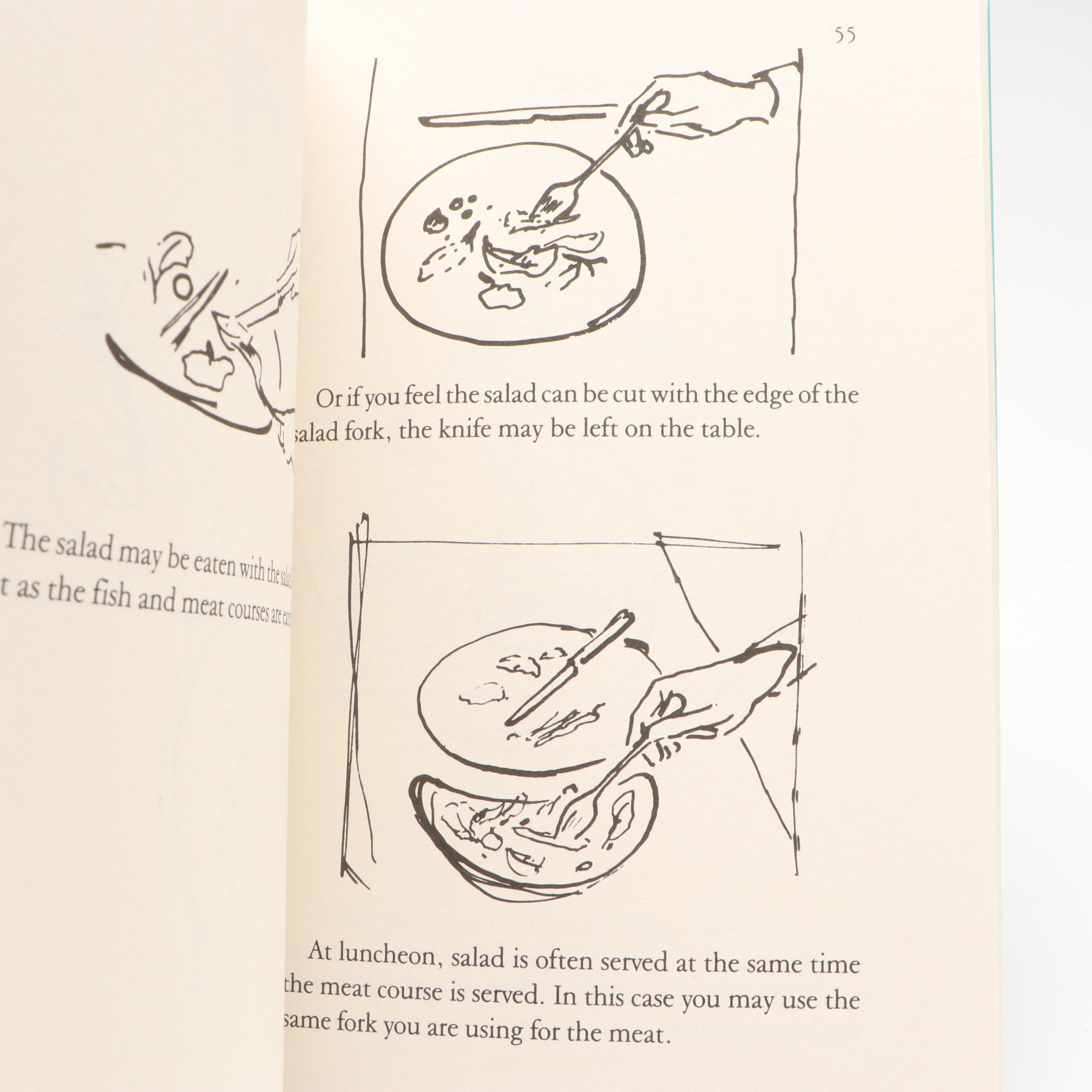 Illustrated "Tiffany's Table Manners for Teenagers" by Walter Hoving