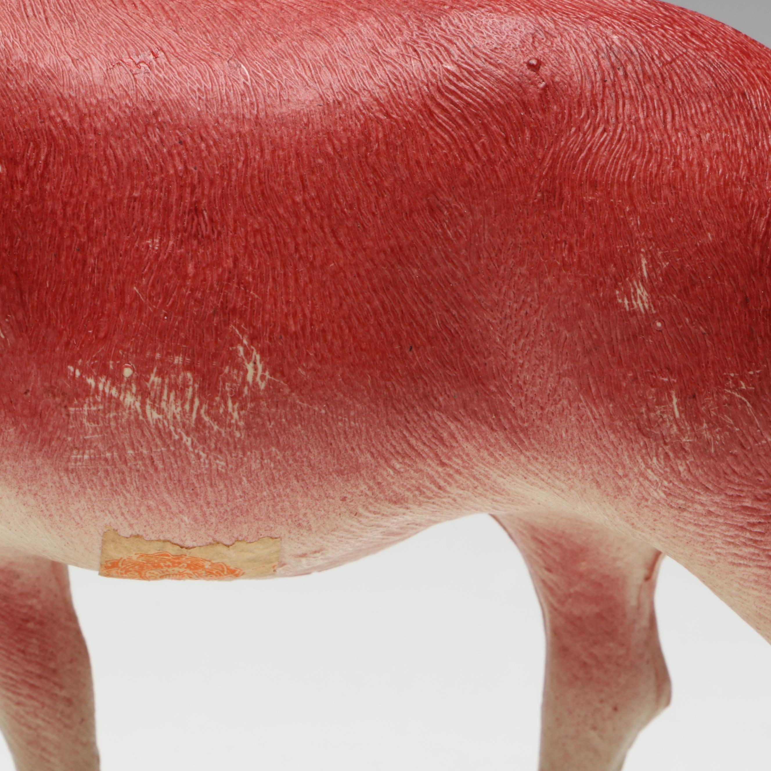 Jewel Eye Reindeer and Other Vintage Celluloid Figurine