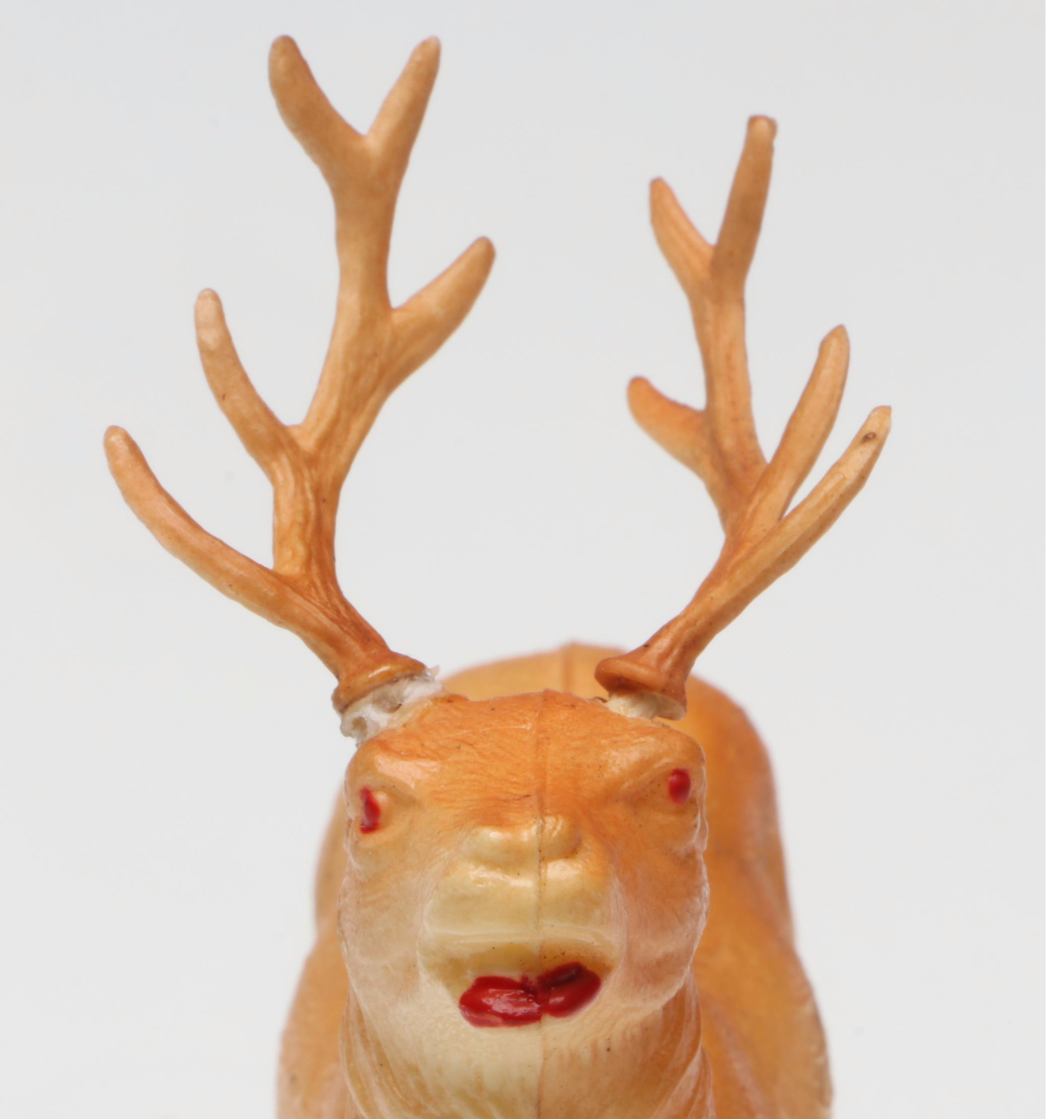 Jewel Eye Reindeer and Other Vintage Celluloid Figurine