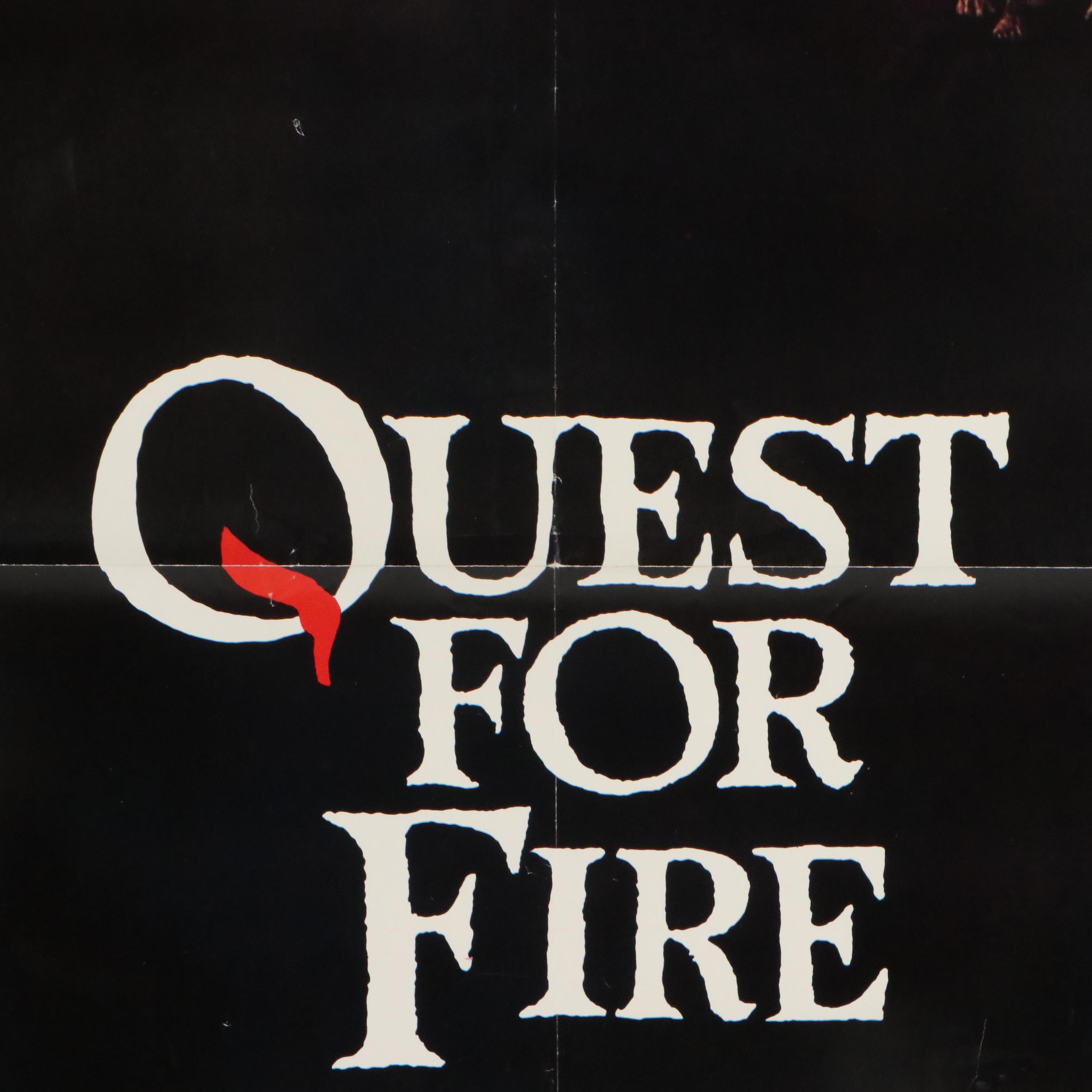 "Quest for Fire" and "Wrong Is Right" Offset Lithograph Movie Posters