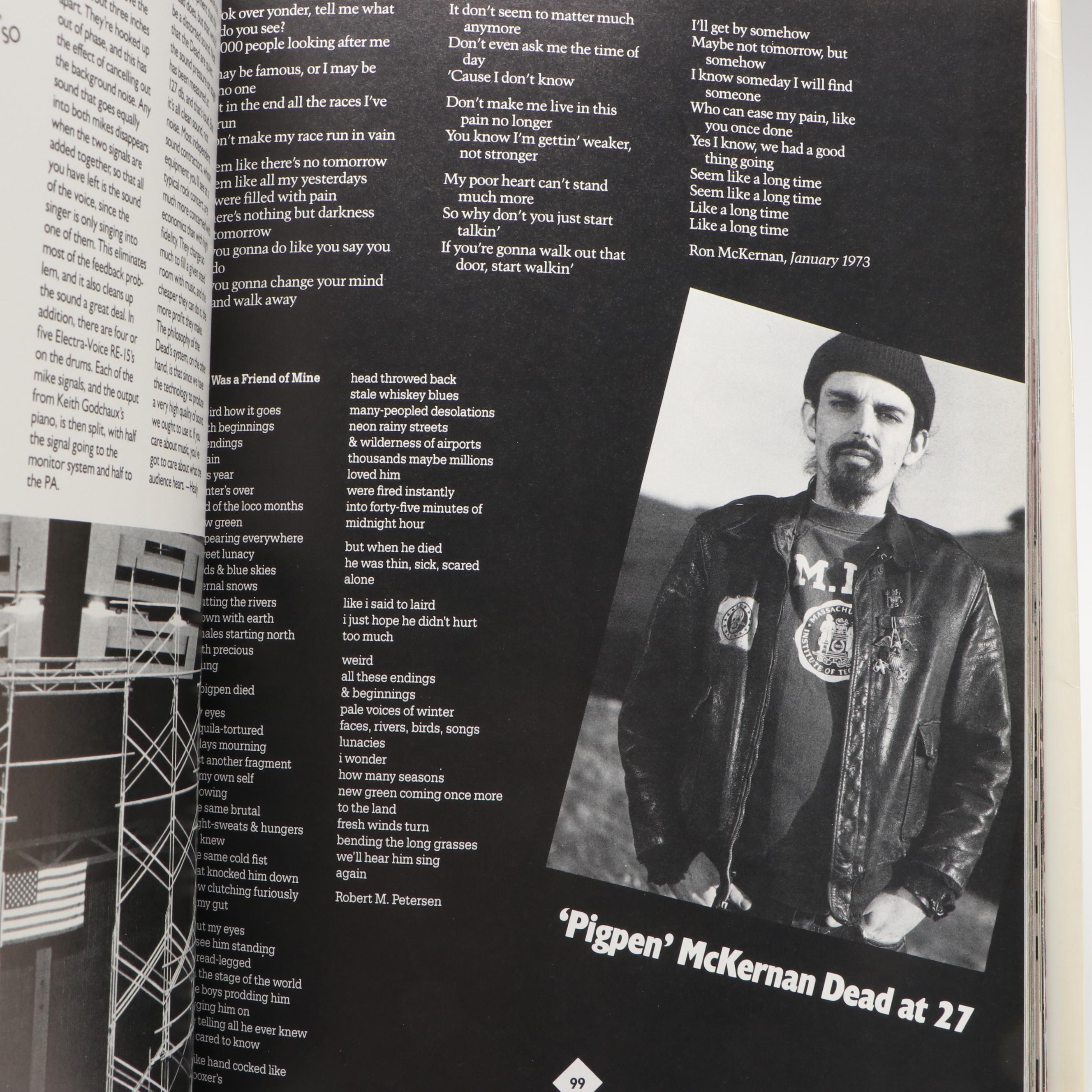 First Printing "Grateful Dead Family Album" by Jerilyn Lee Brandelius, 1989