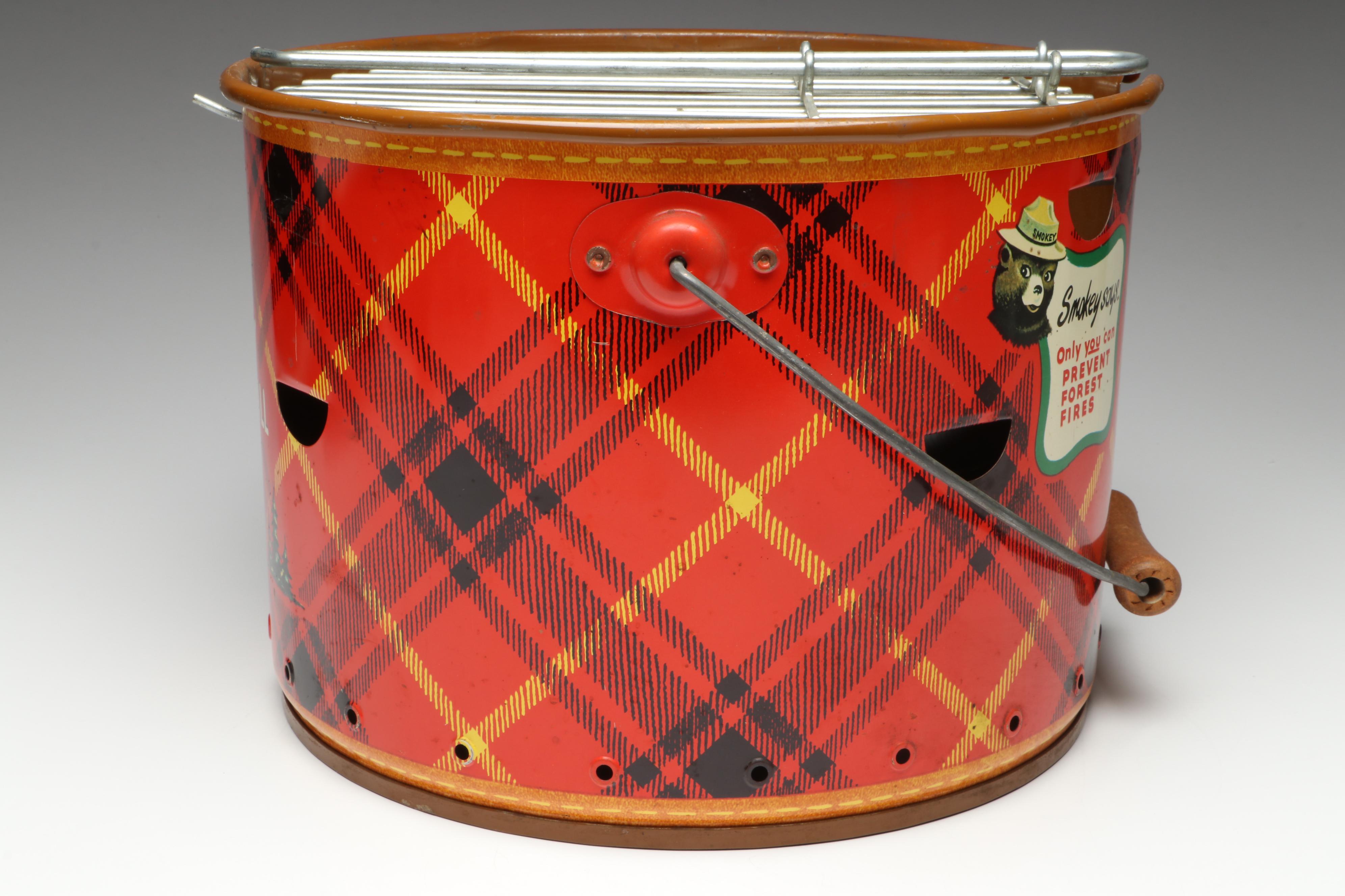 National Can Corp. Smokey Picnic Grill, Mid-20th Century