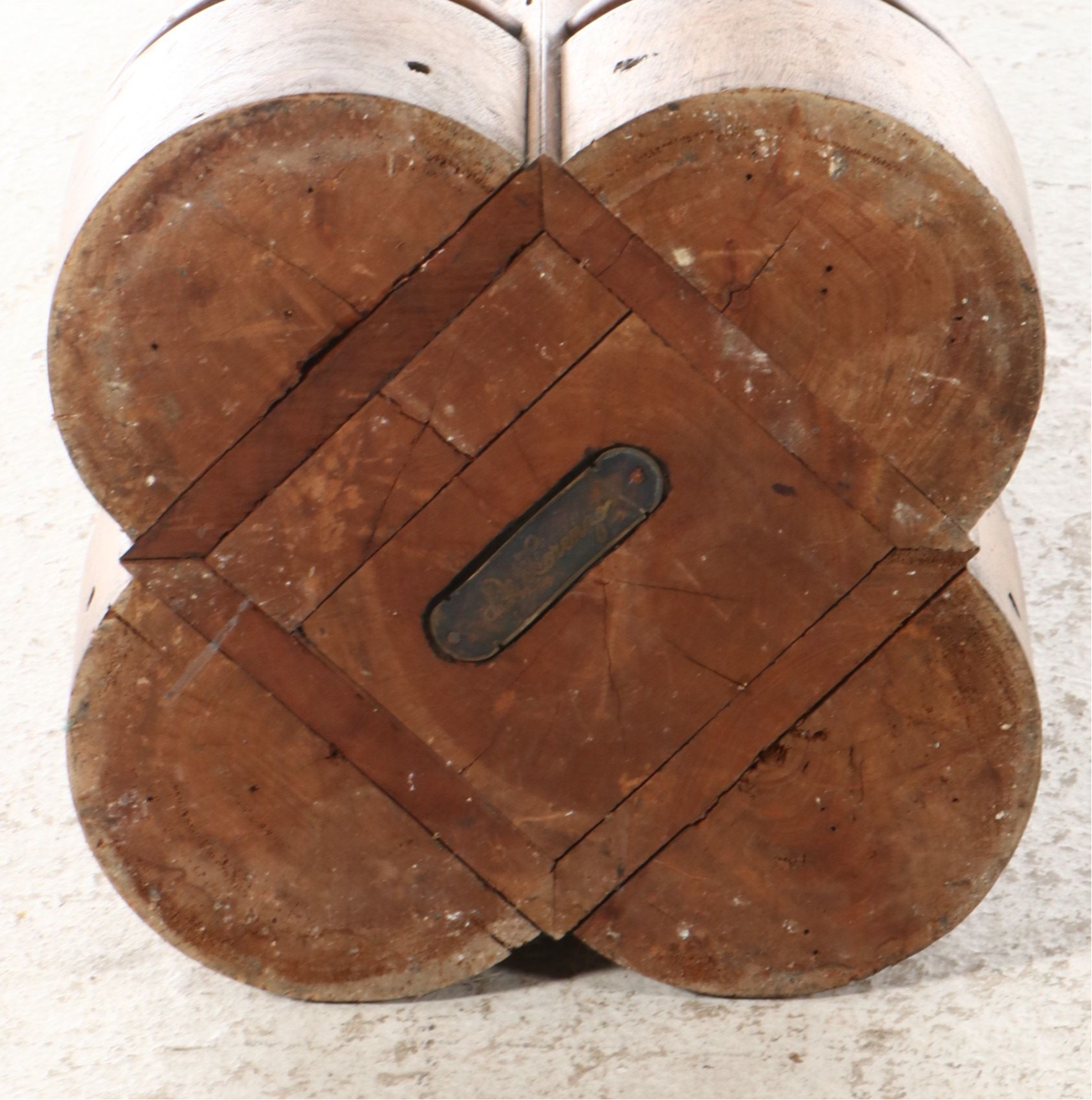 Neo-Gothic Hardwood Pedestal