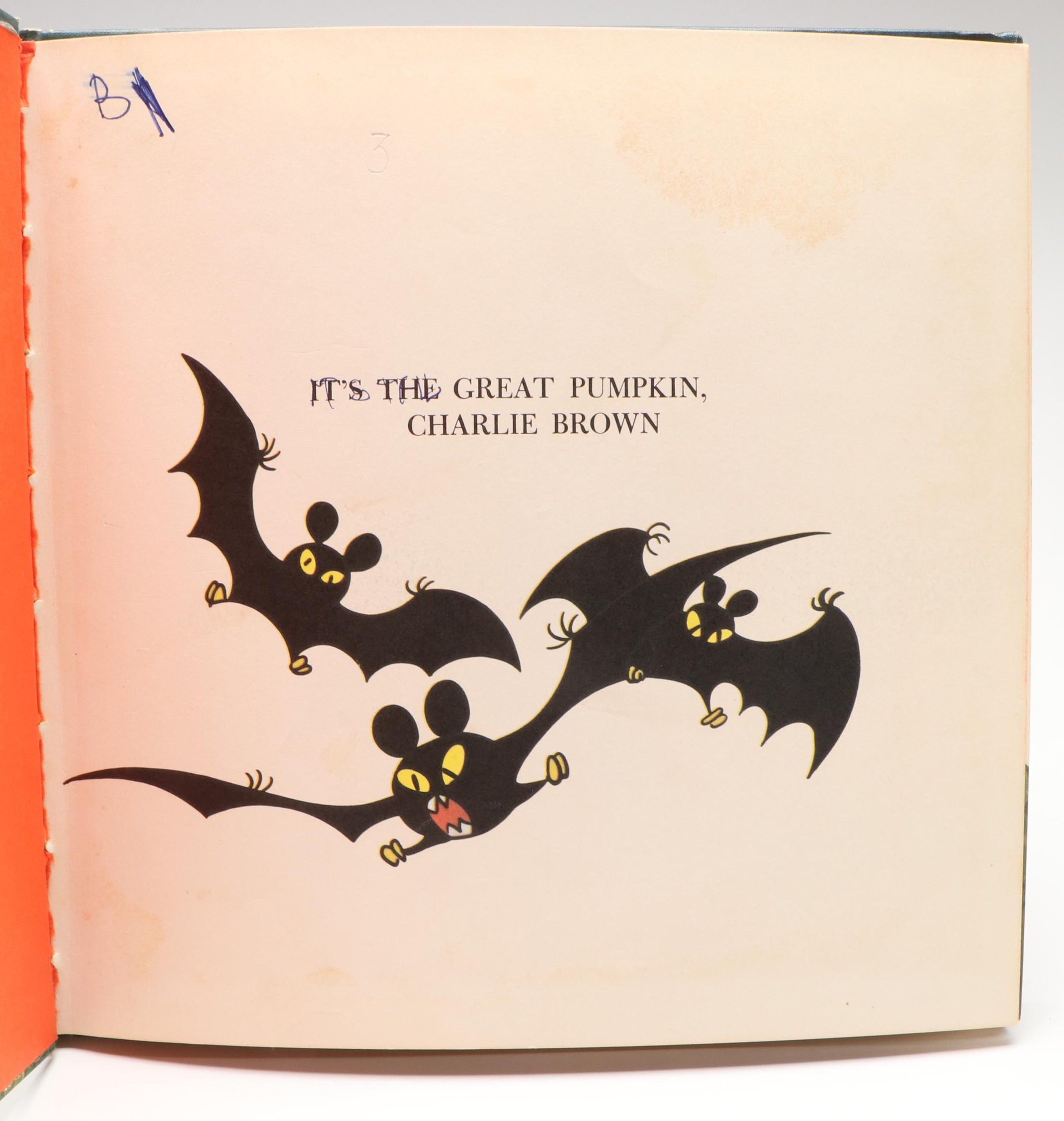 First Edition "It's The Great Pumpkin, Charlie Brown" by Charles M. Schulz, 1967