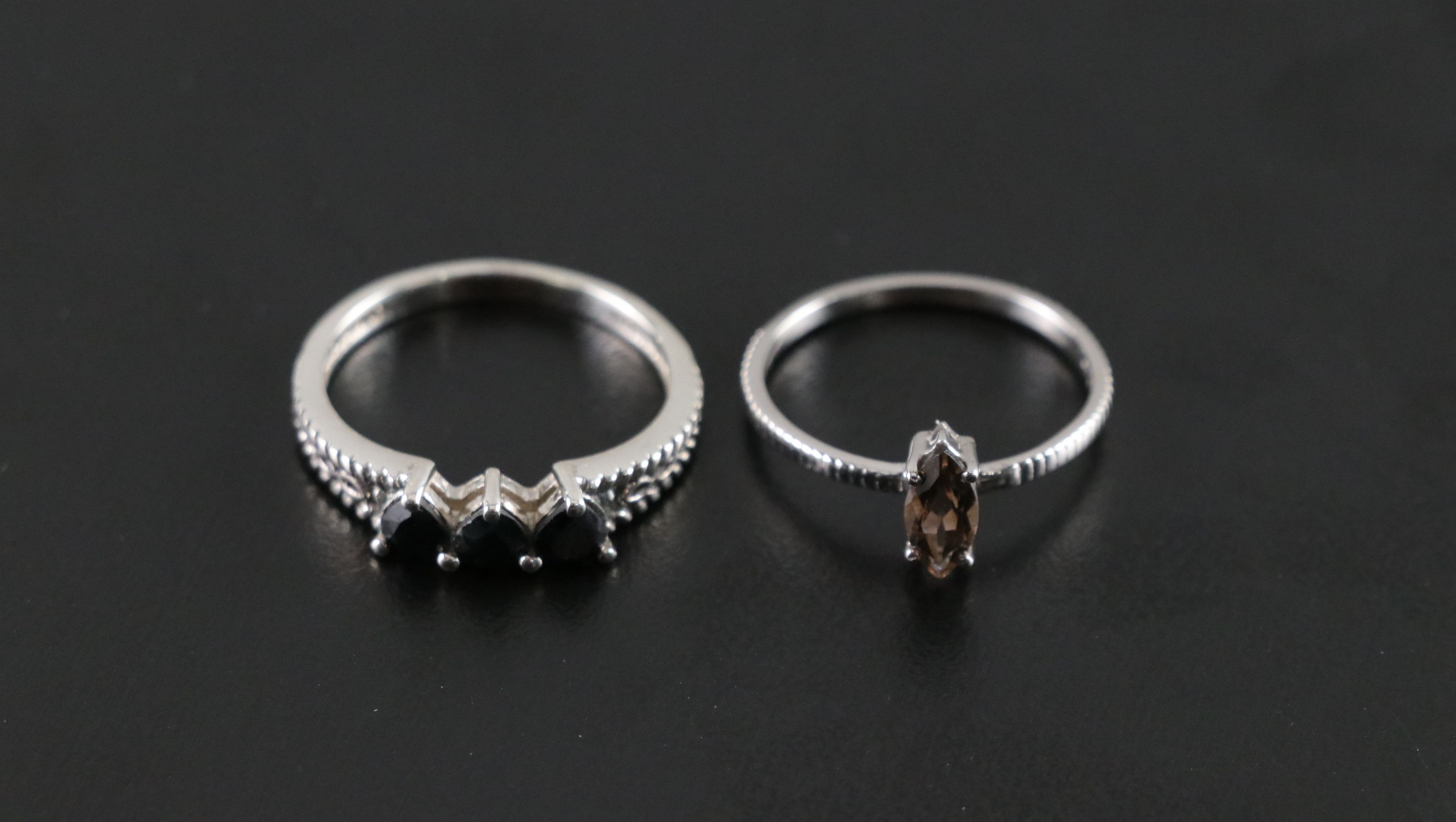 14 Assorted Sterling Silver Rings, Necklaces and Earrings