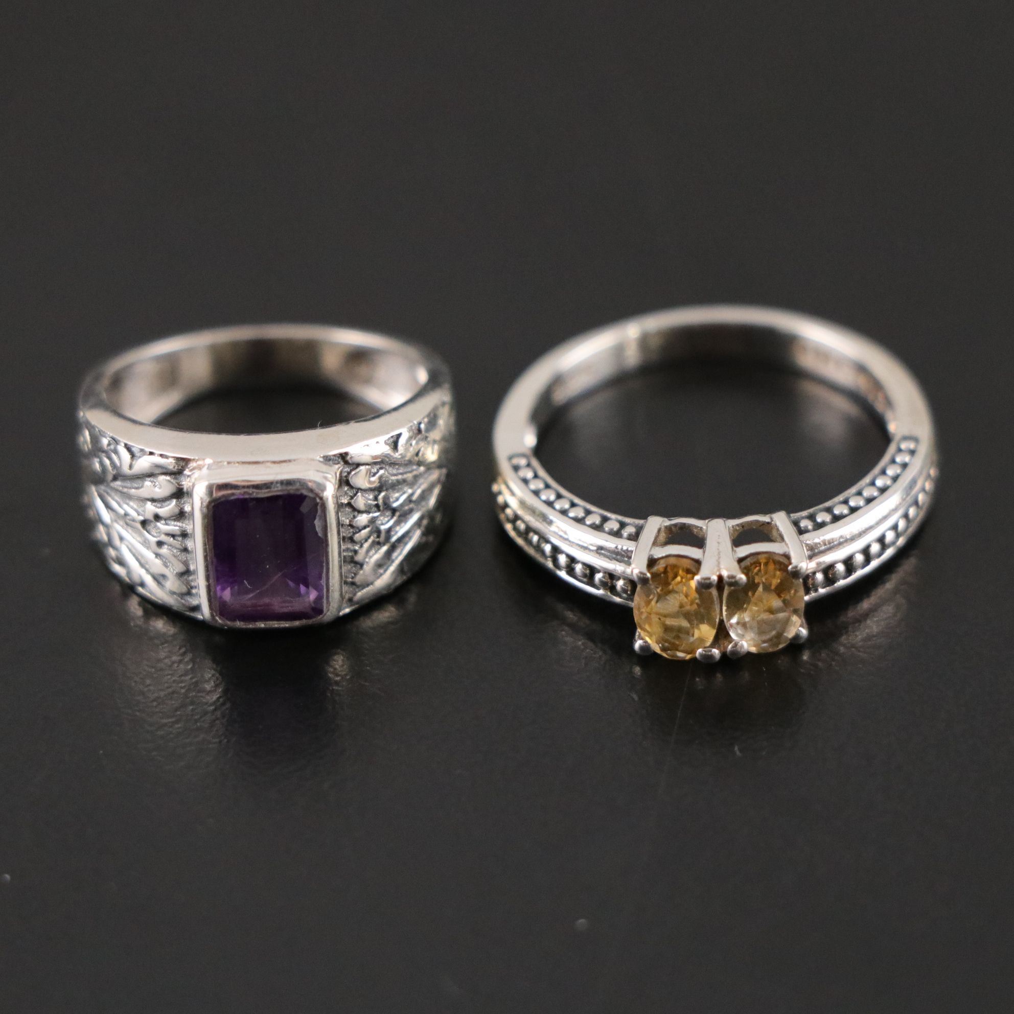 14 Assorted Sterling Silver Rings, Necklaces and Earrings