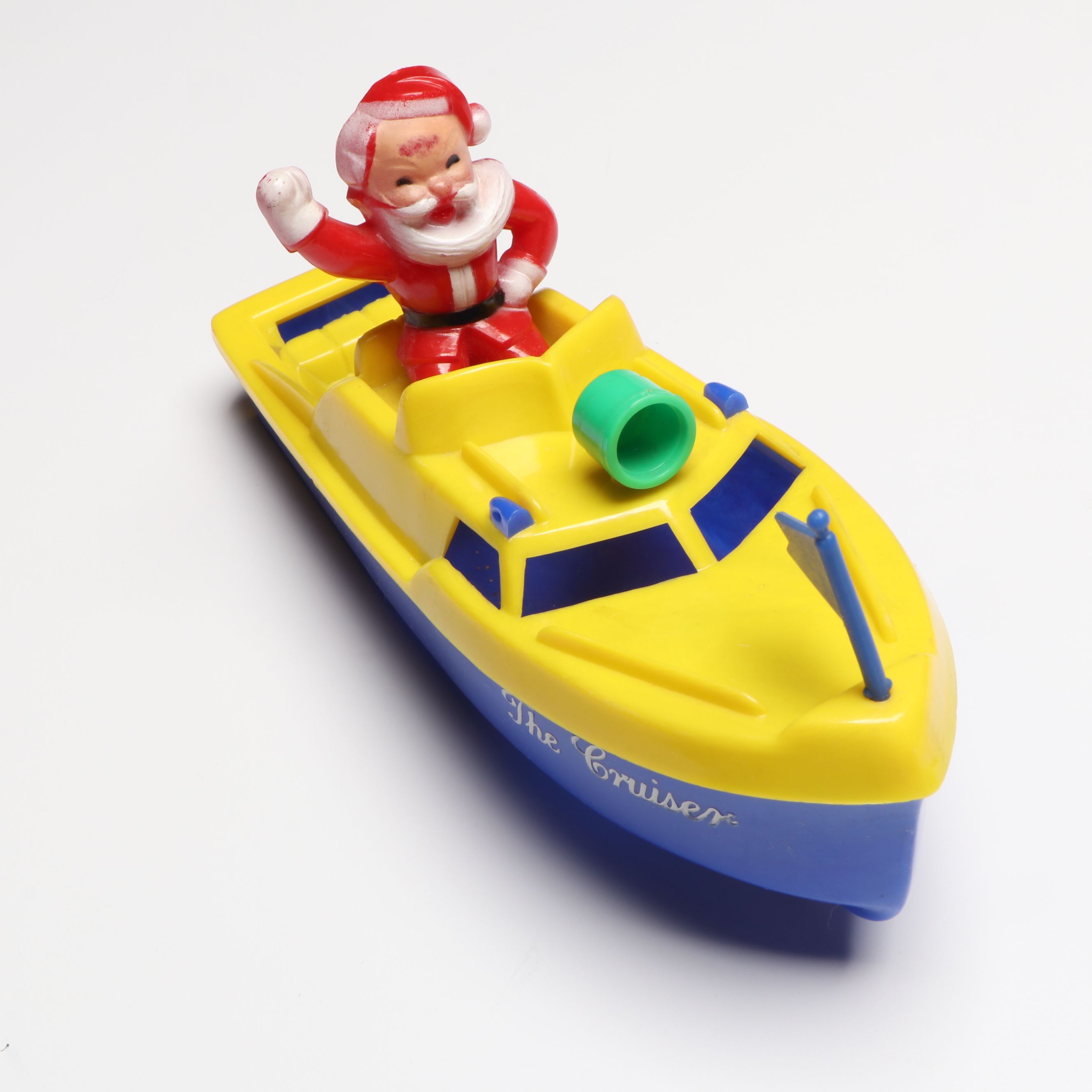 Santa Claus Figure Piggy Bank and Other Christmas Decorations