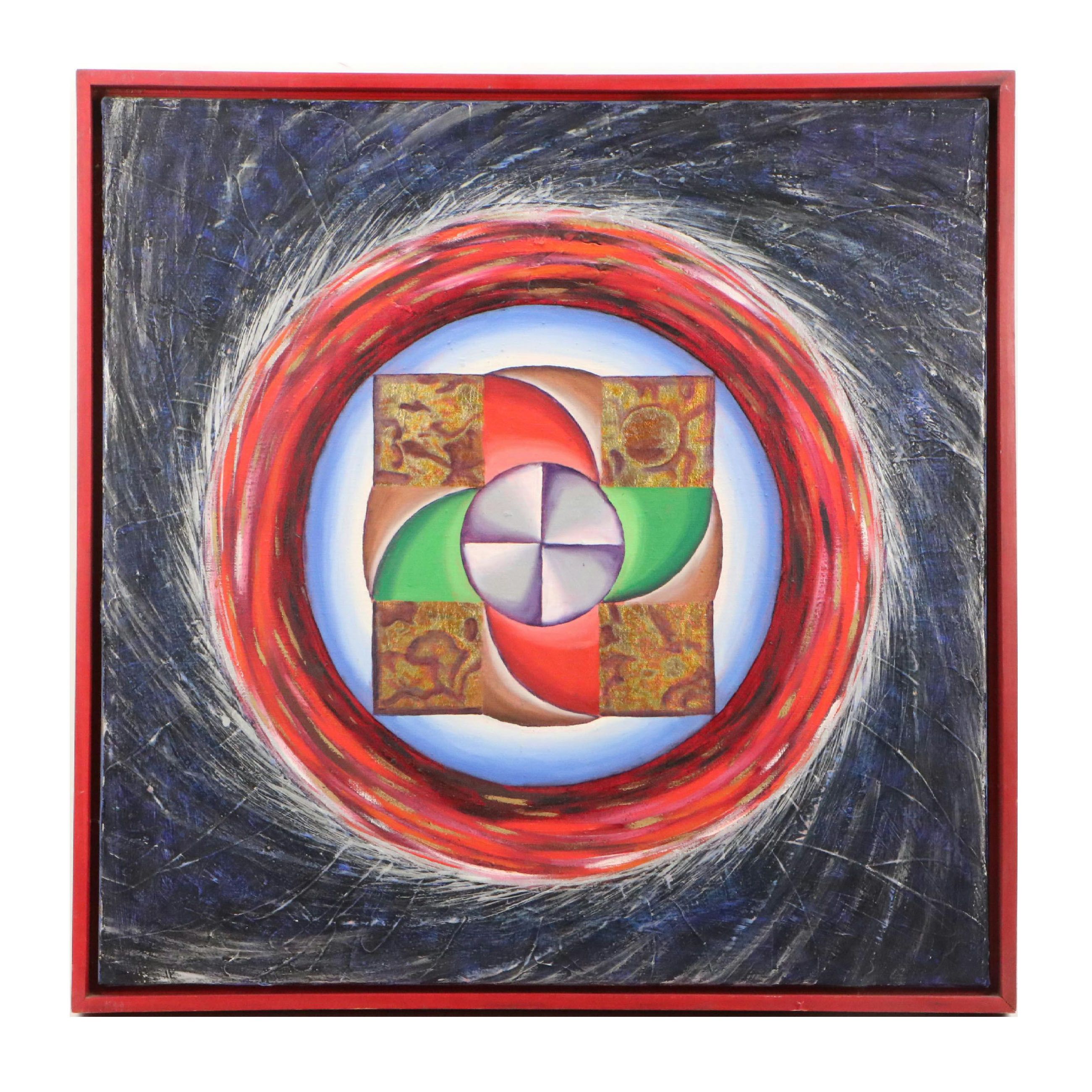 Howard Storm Abstract Acrylic Painting, Late 20th Century