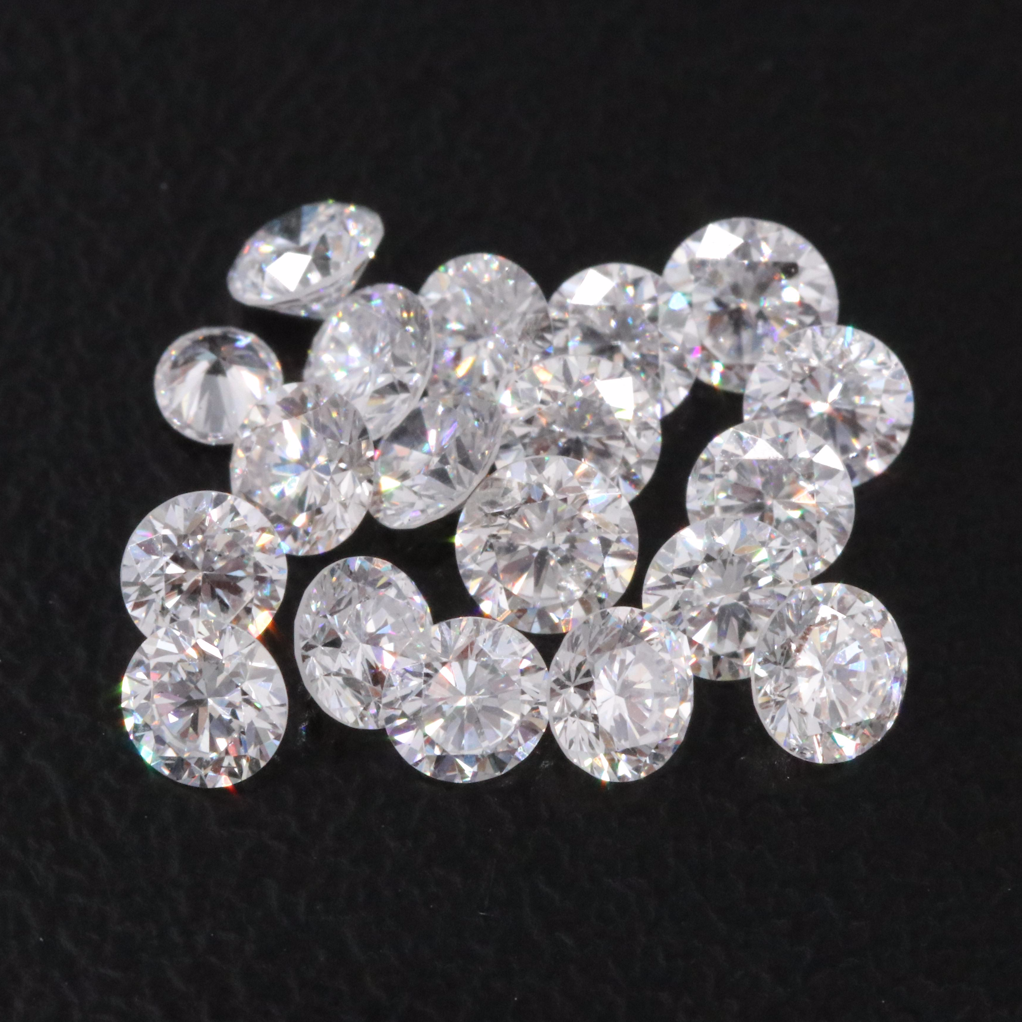 Loose 2.13 CTW Lab Grown Diamond Melee Lot