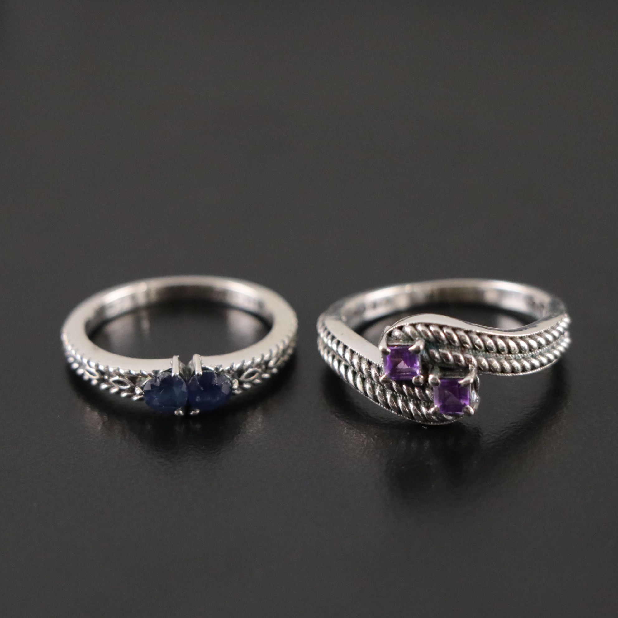 14 Assorted Sterling Silver Rings, Necklaces and Earrings