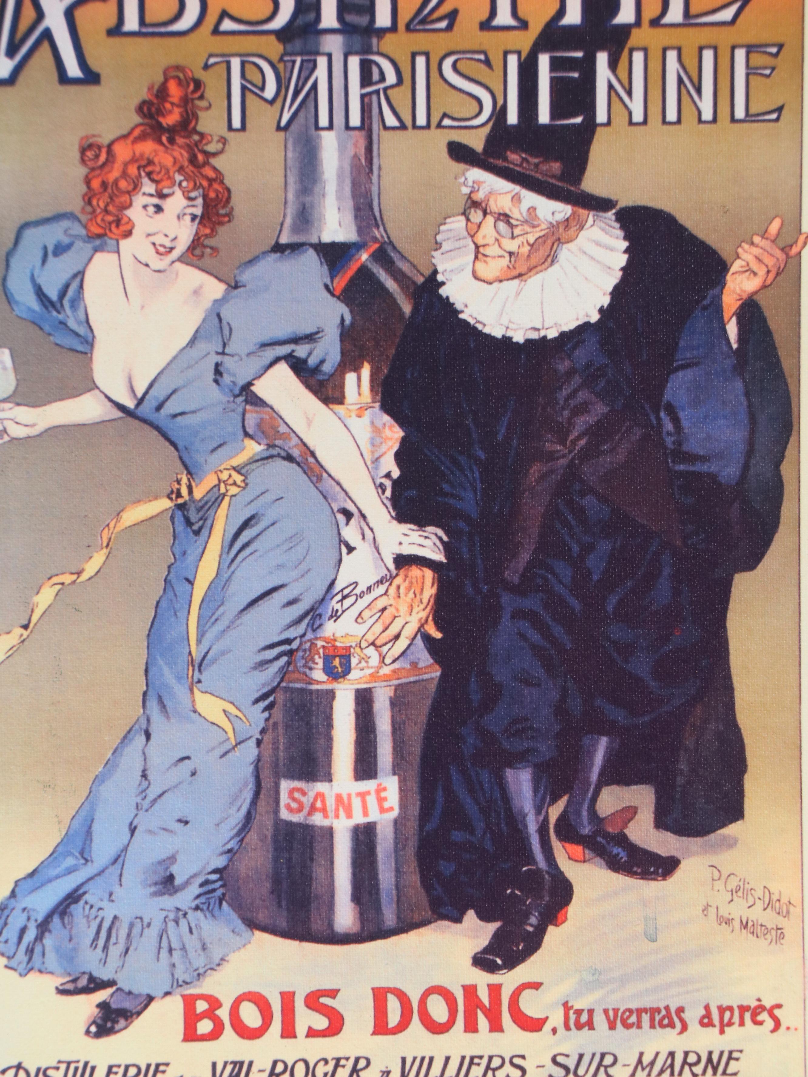 Absinthe Parisienne Poster After Pierre-Henri Gélis-Didot and Louis Malteste
