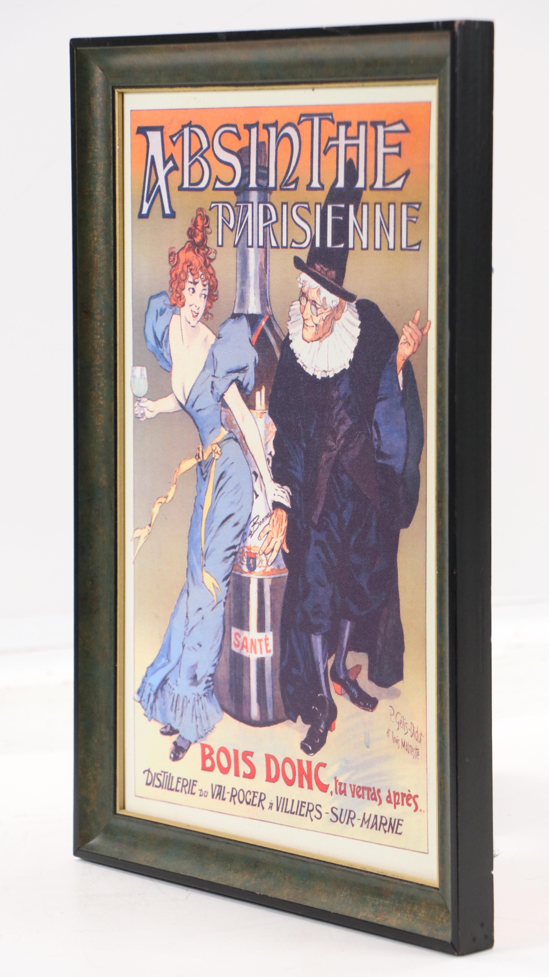 Absinthe Parisienne Poster After Pierre-Henri Gélis-Didot and Louis Malteste