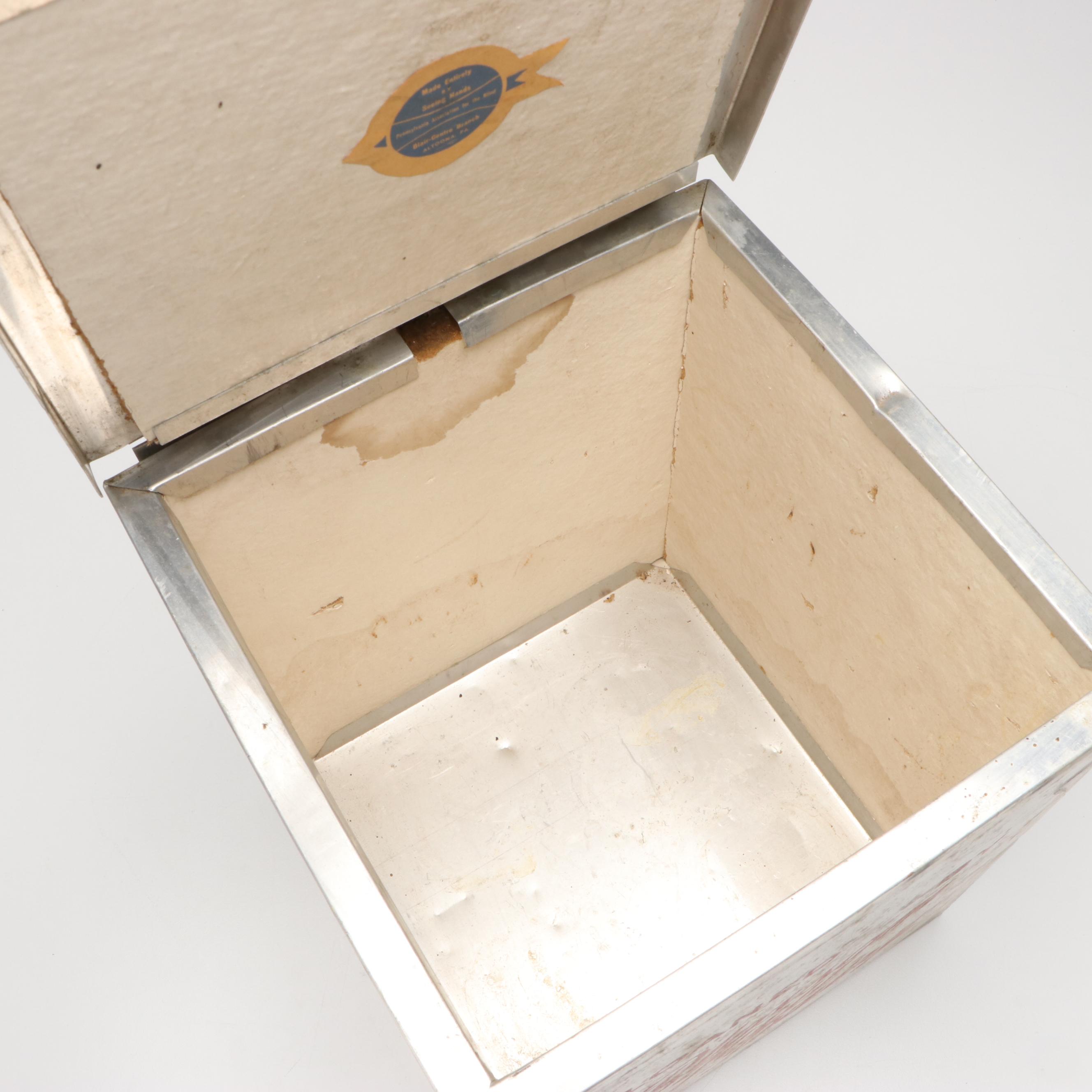 Blossom Hill Dairy Metal Milk Box, Mid-20th Century