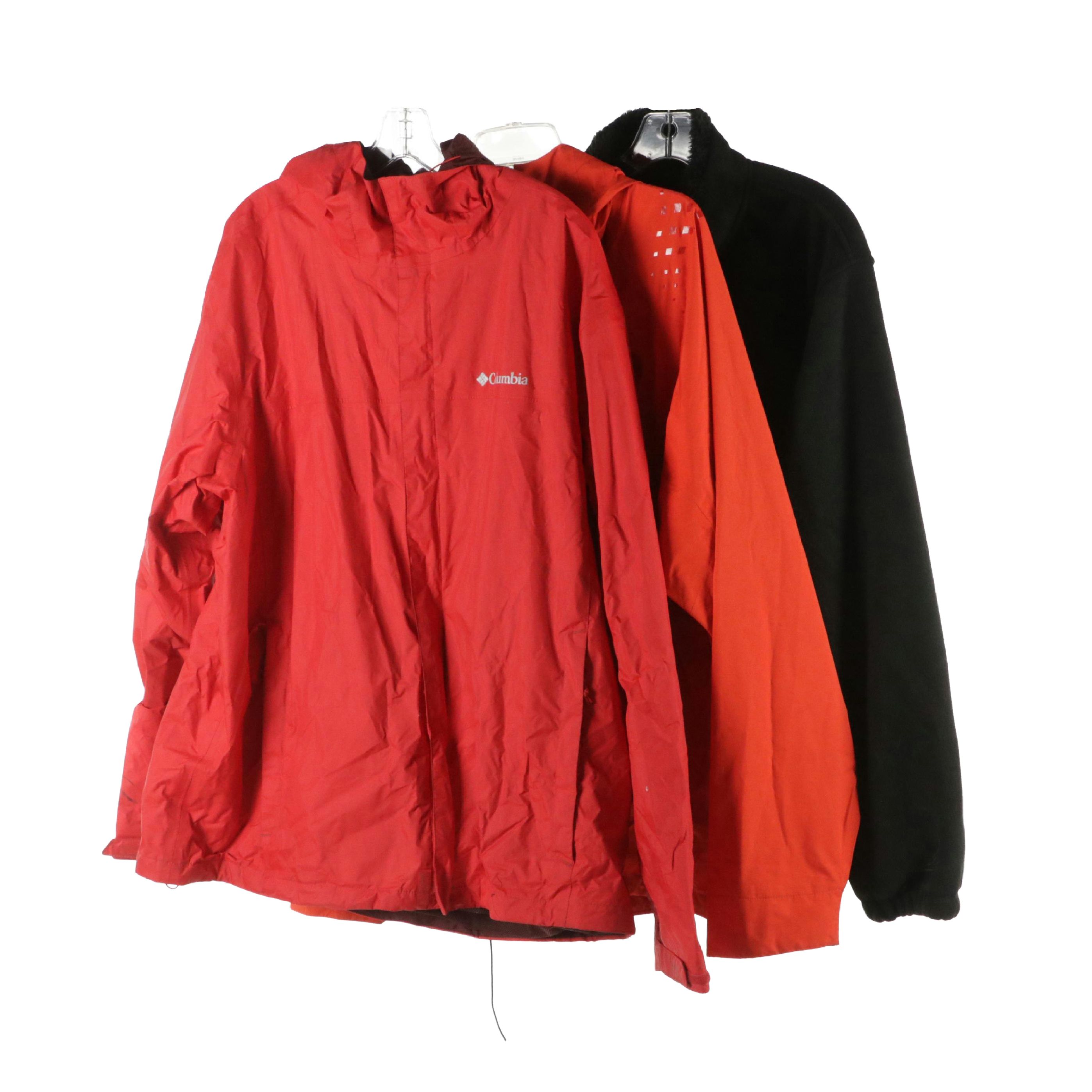 Men's The North Face & Columbia Nylon Rain Jackets, Inspire Others Fleece Jacket